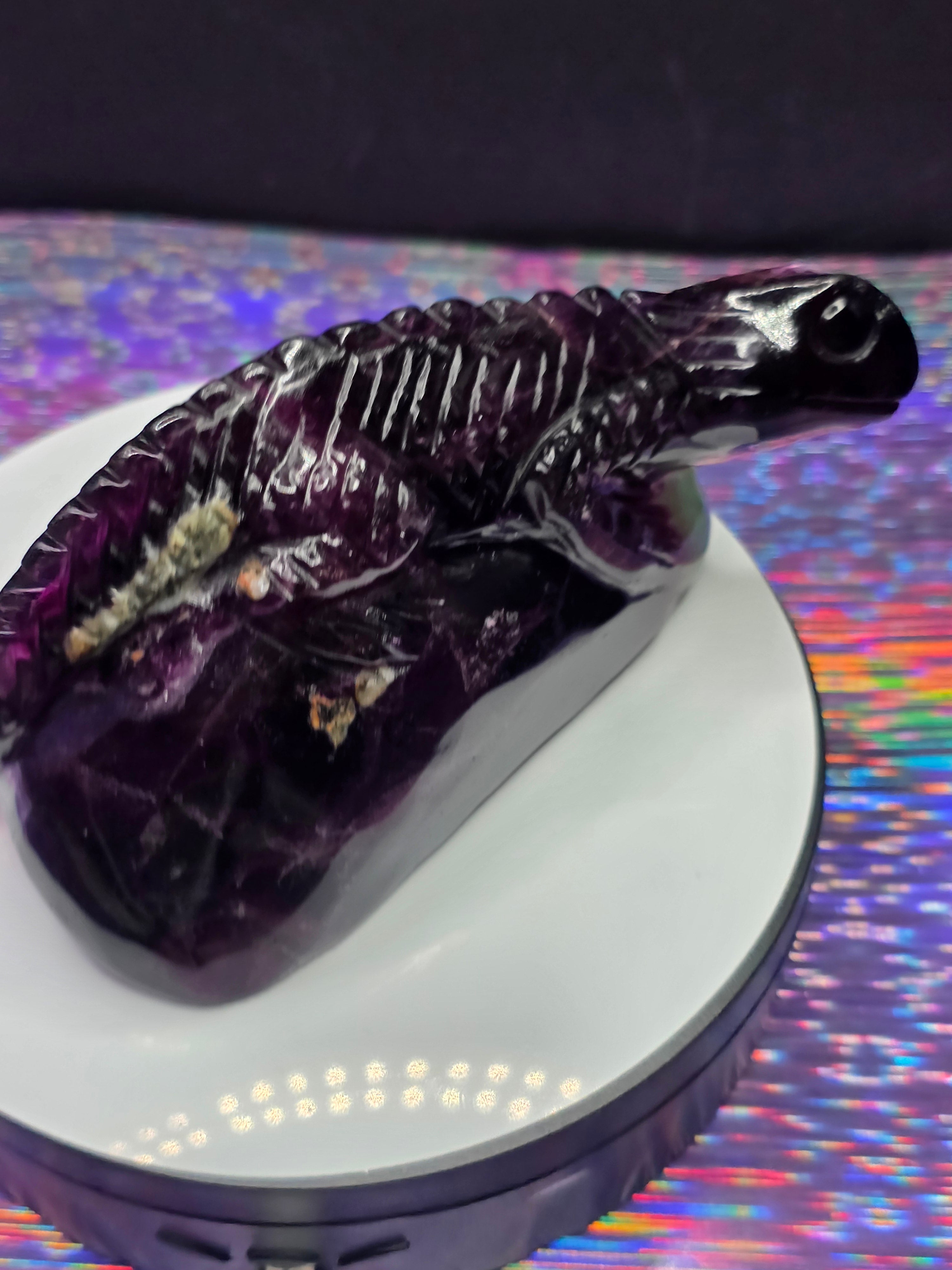 Purple Fluorite Lizard