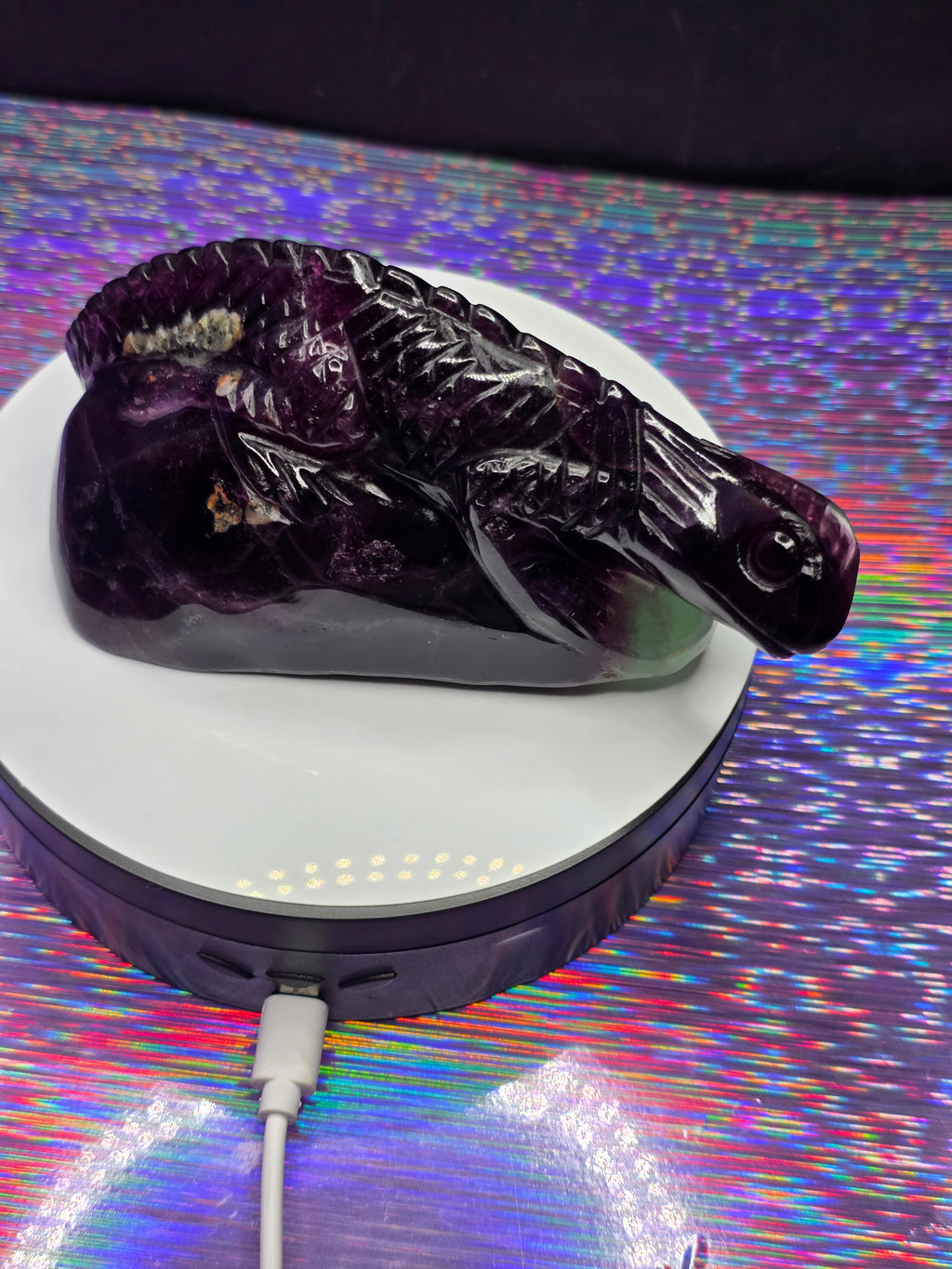 Purple Fluorite Lizard