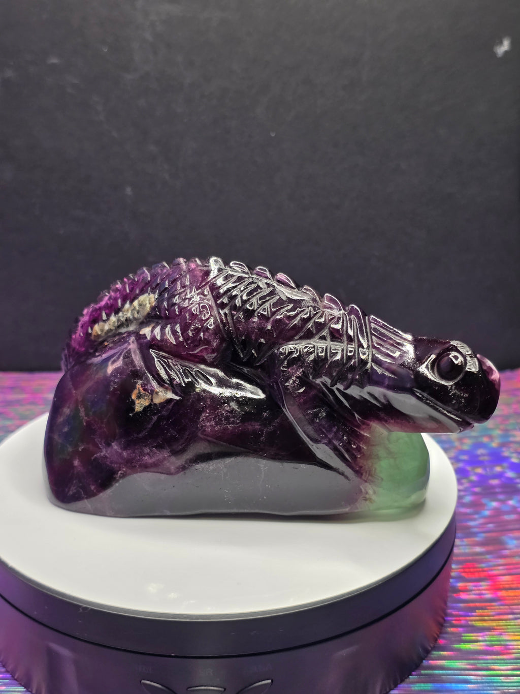 Purple Fluorite Lizard