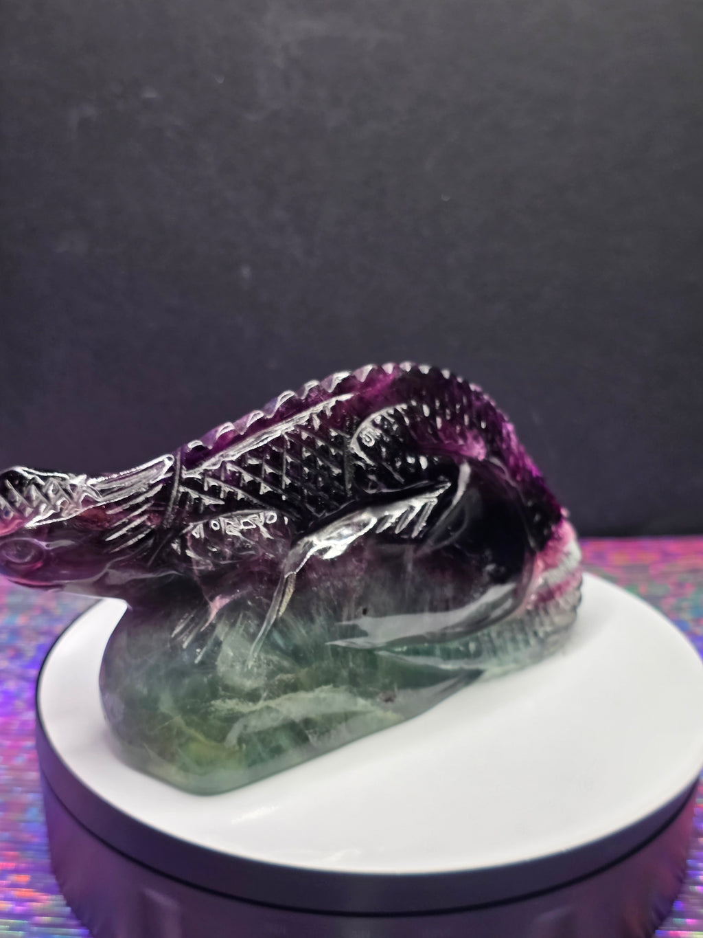 Purple Fluorite Lizard