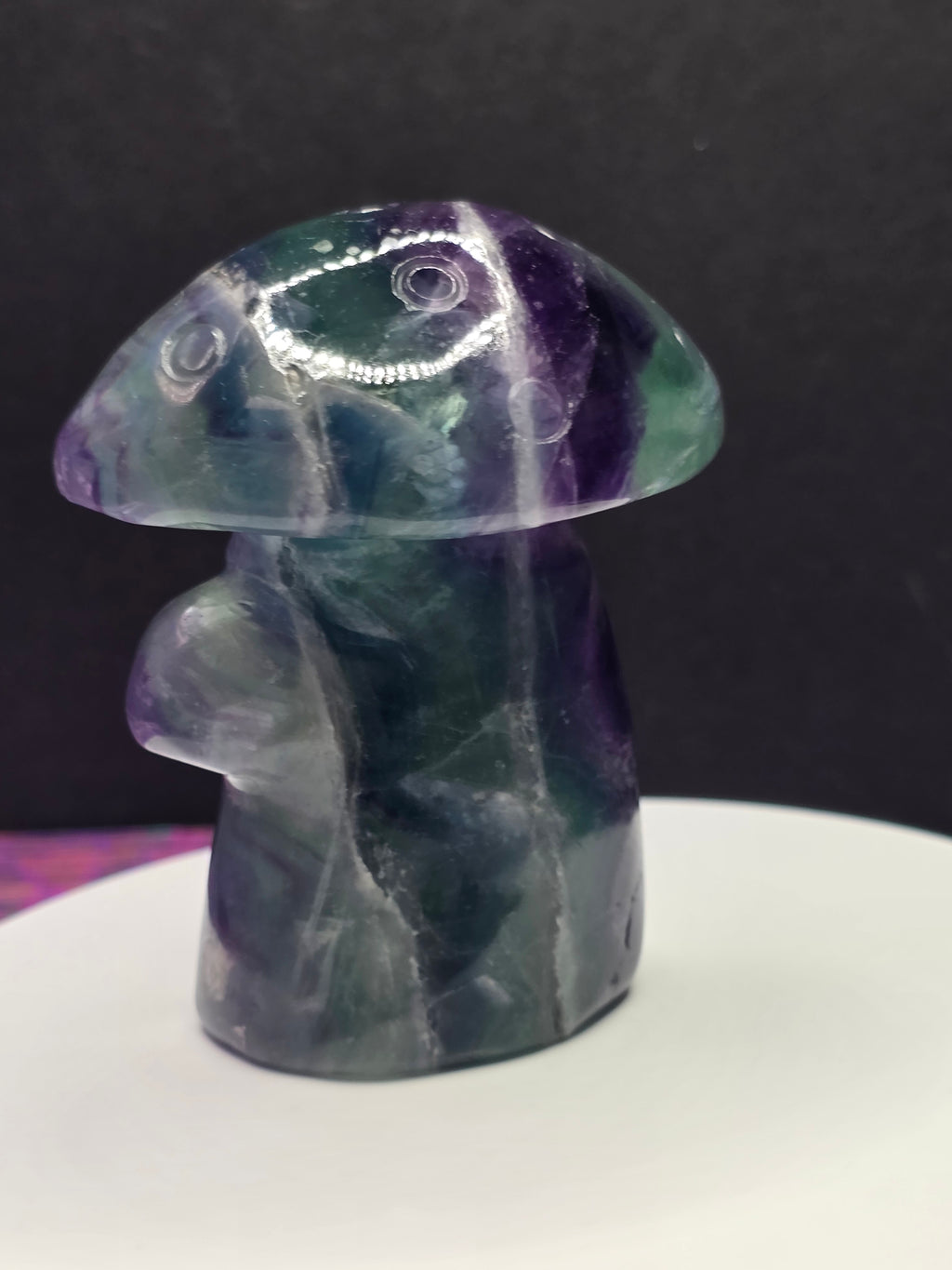 Rainbow Fluorite Mushroom