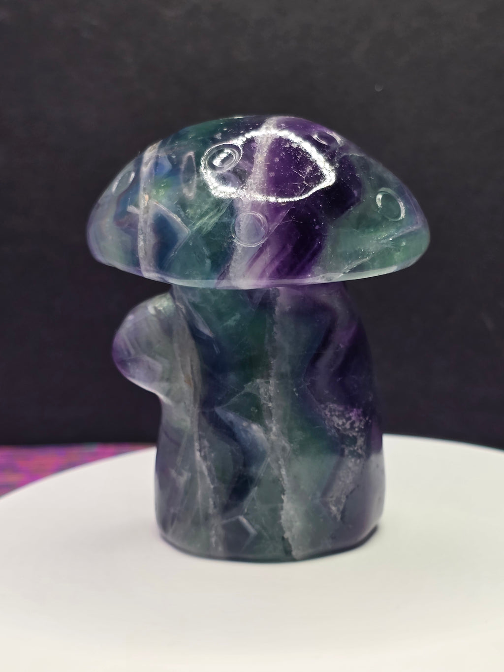 Rainbow Fluorite Mushroom
