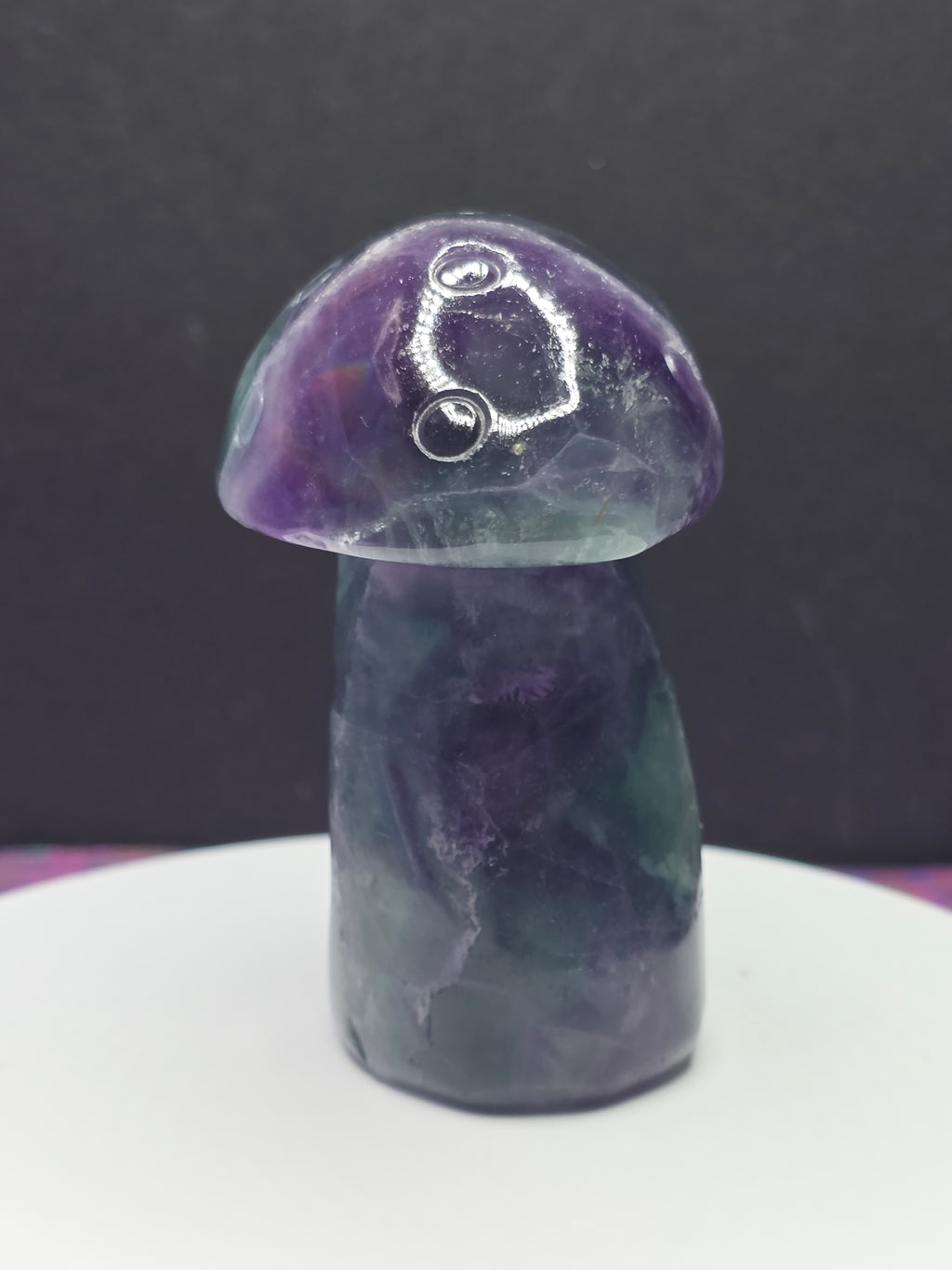 Rainbow Fluorite Mushroom