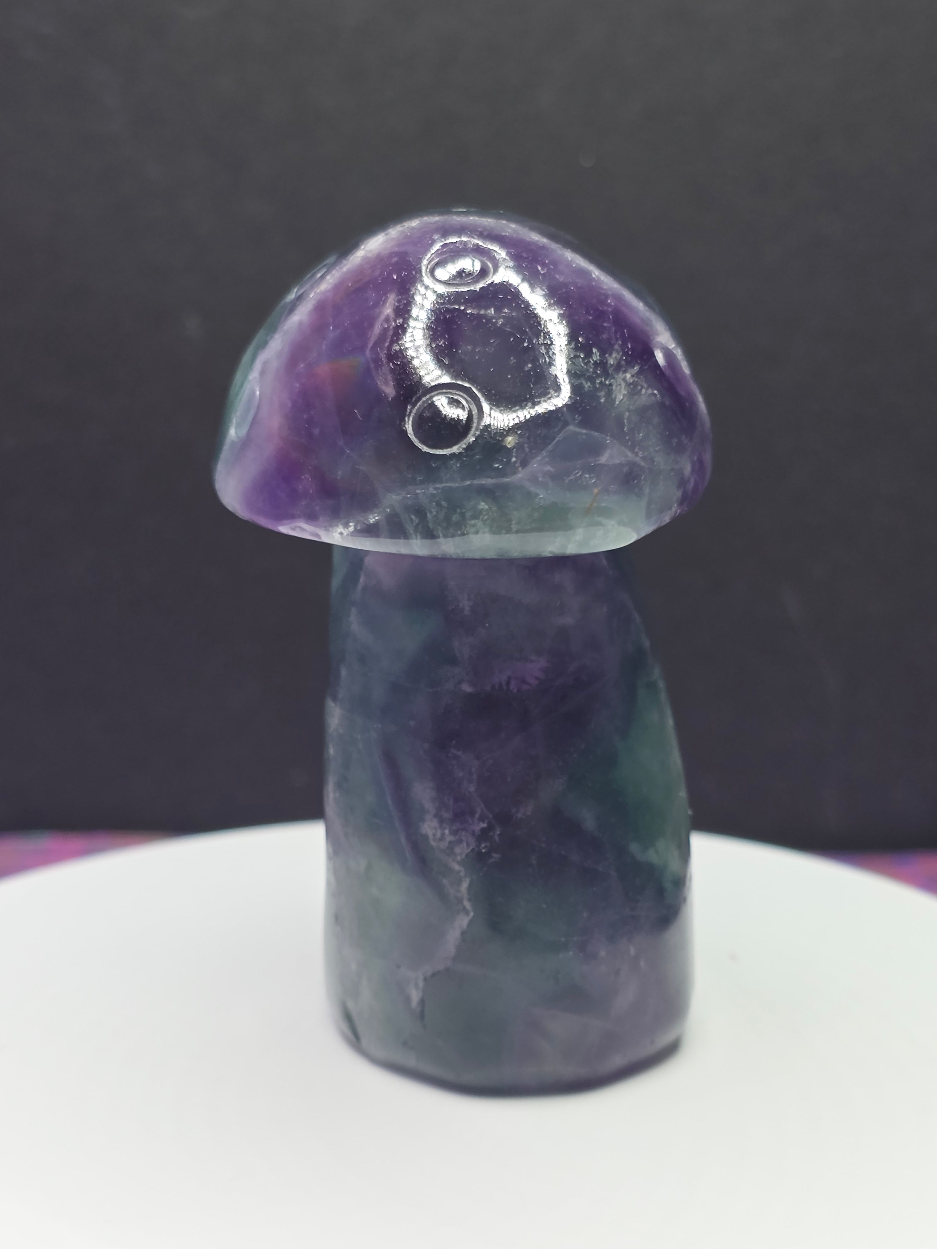 Rainbow Fluorite Mushroom