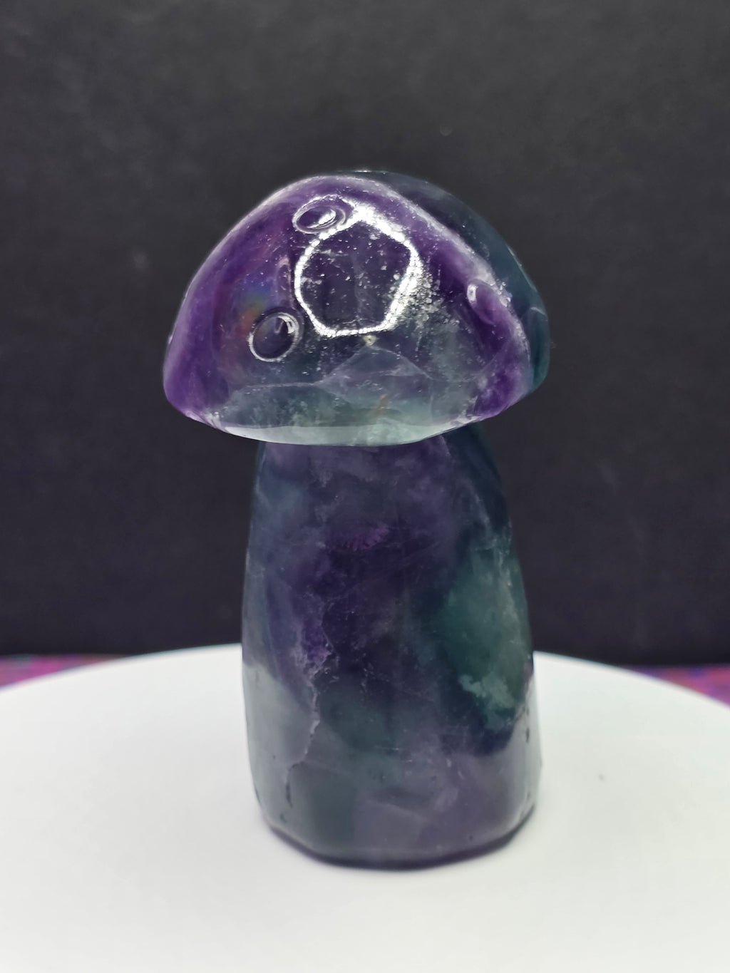 Rainbow Fluorite Mushroom