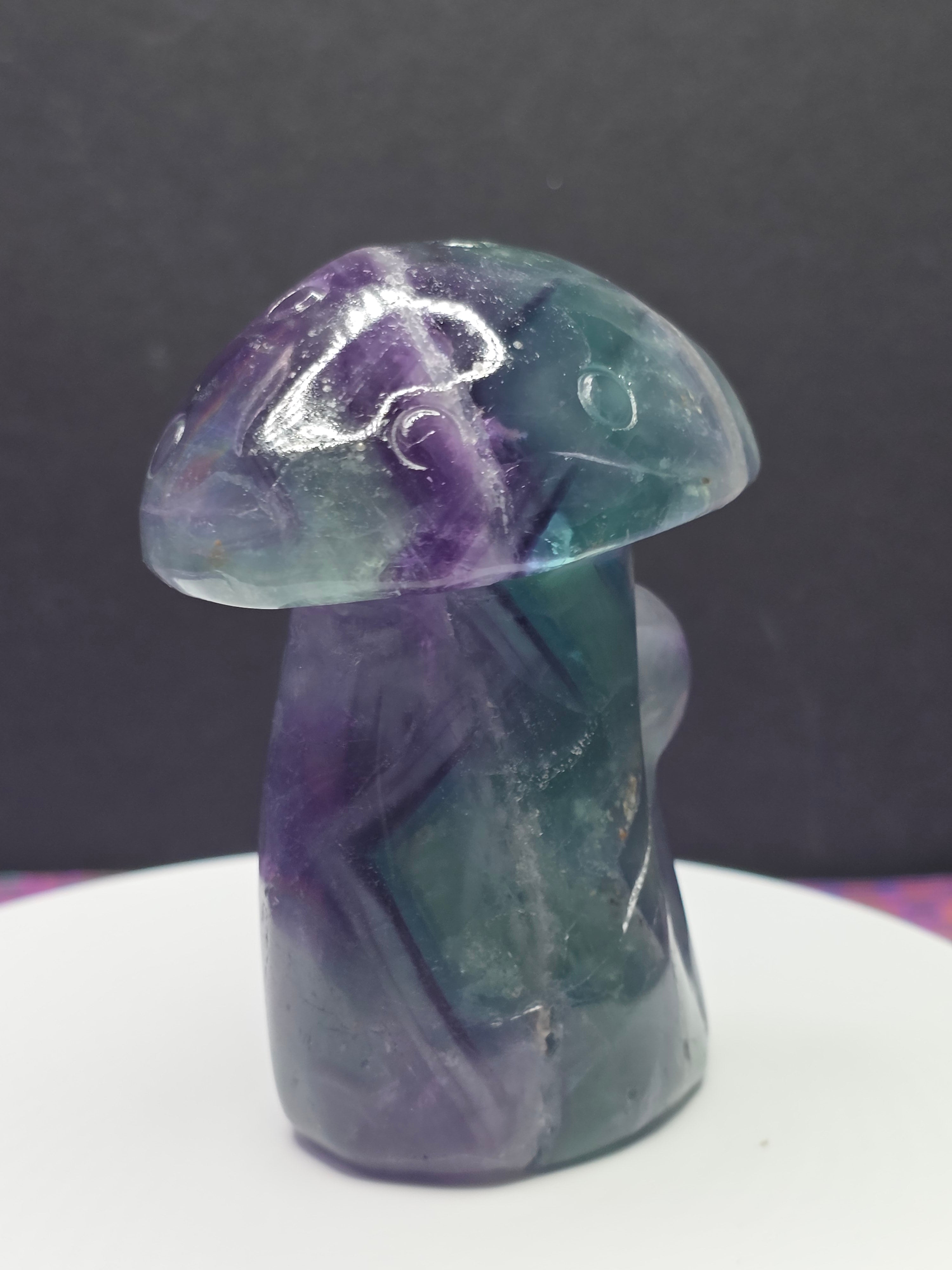 Rainbow Fluorite Mushroom