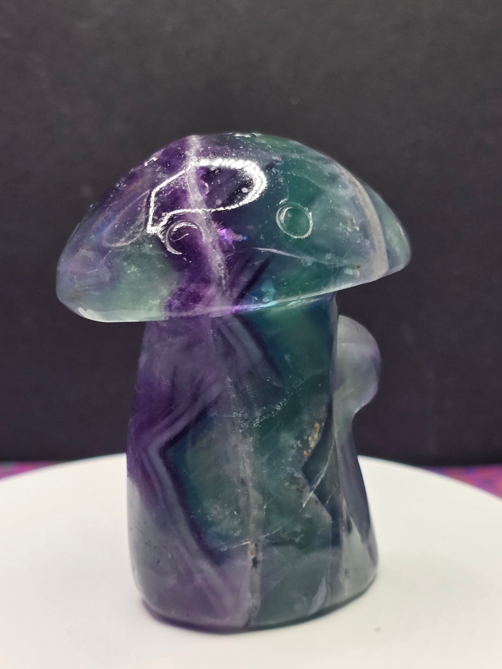 Rainbow Fluorite Mushroom