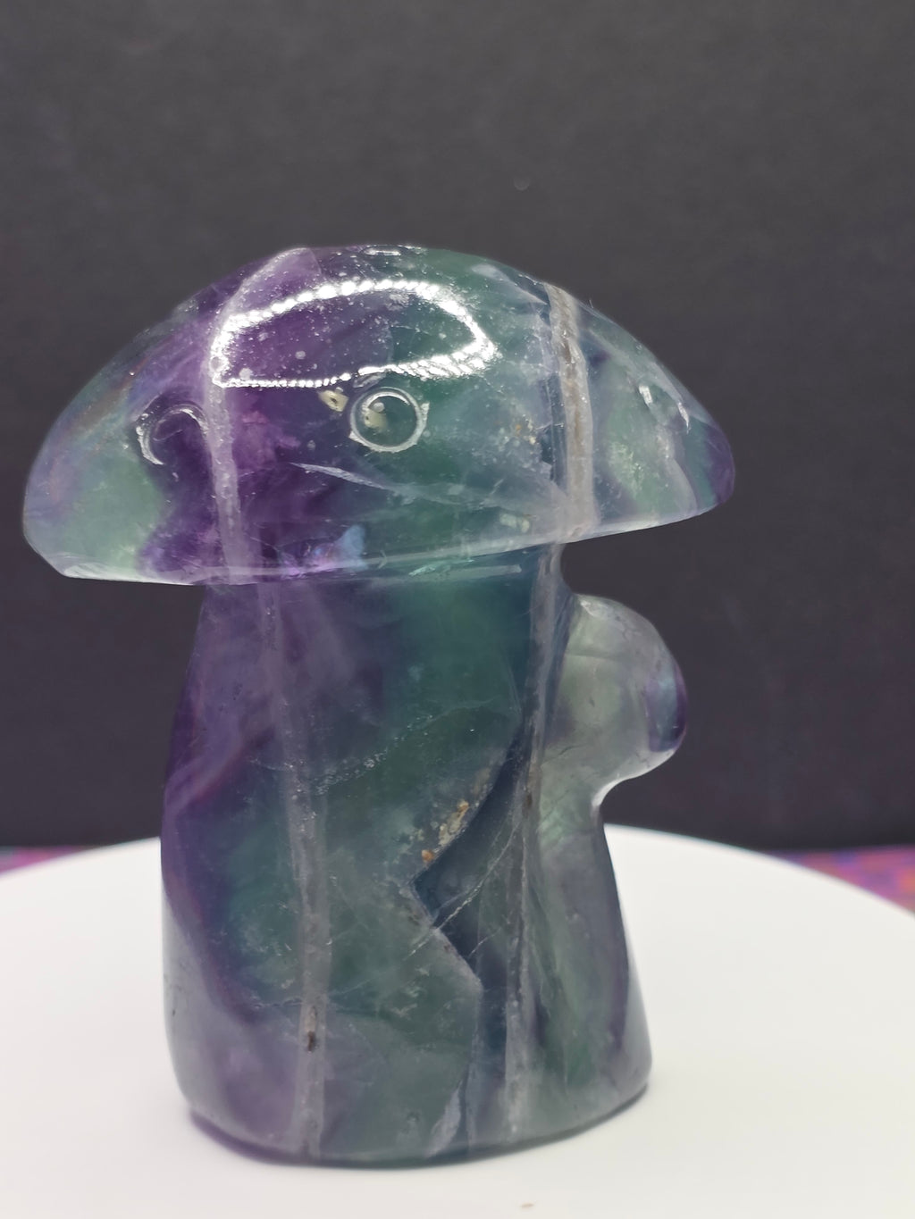 Rainbow Fluorite Mushroom