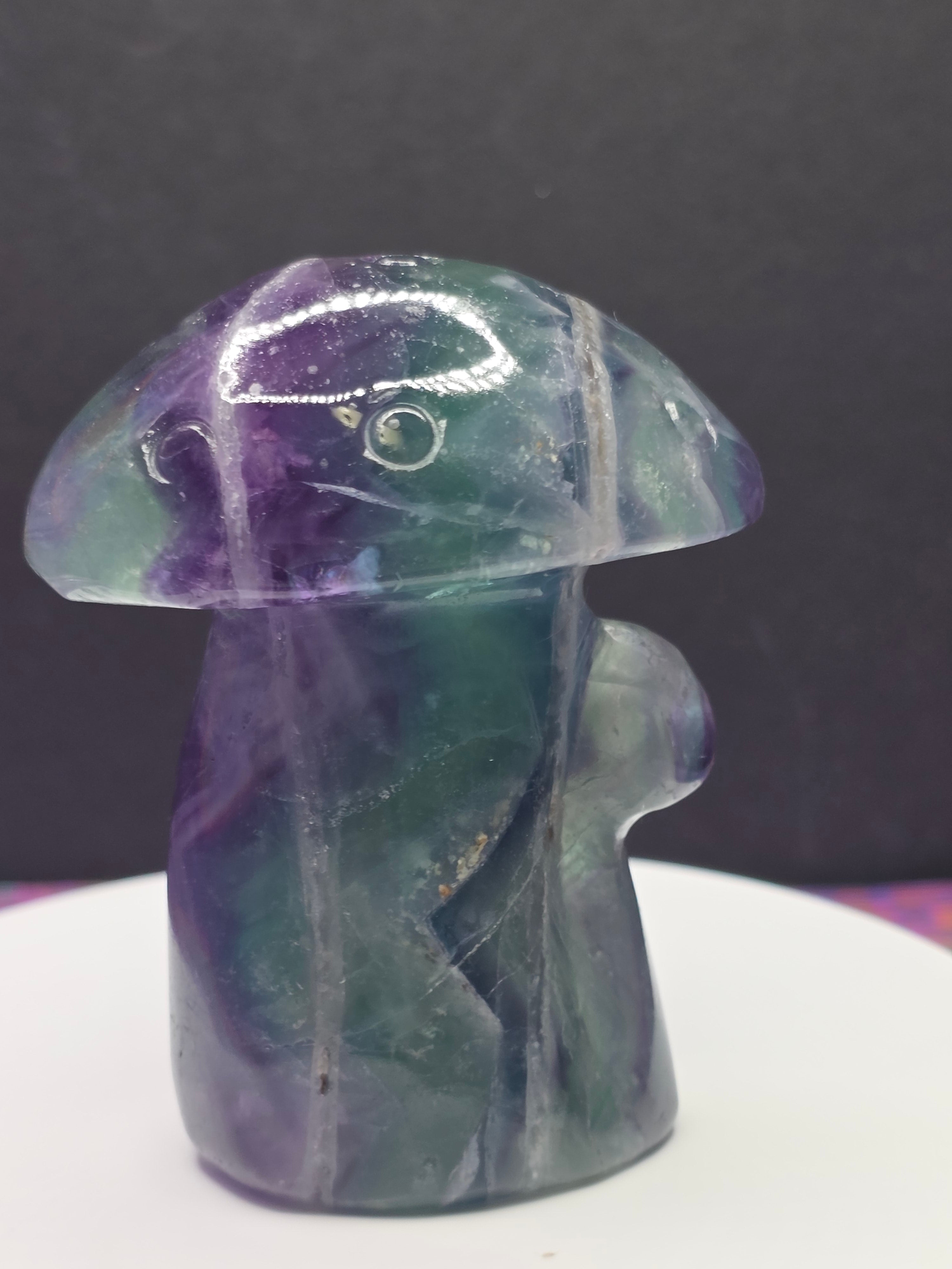 Rainbow Fluorite Mushroom
