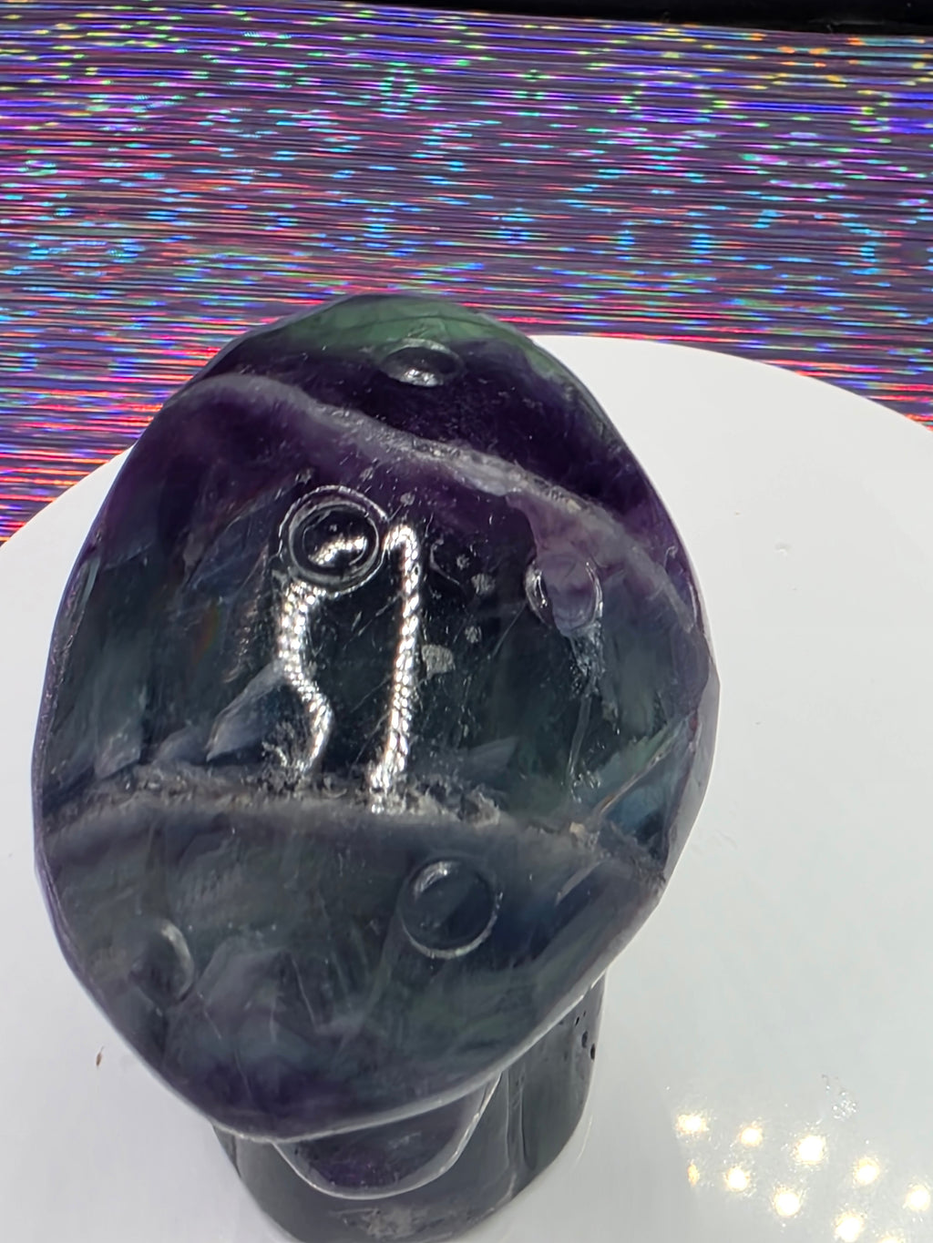 Rainbow Fluorite Mushroom