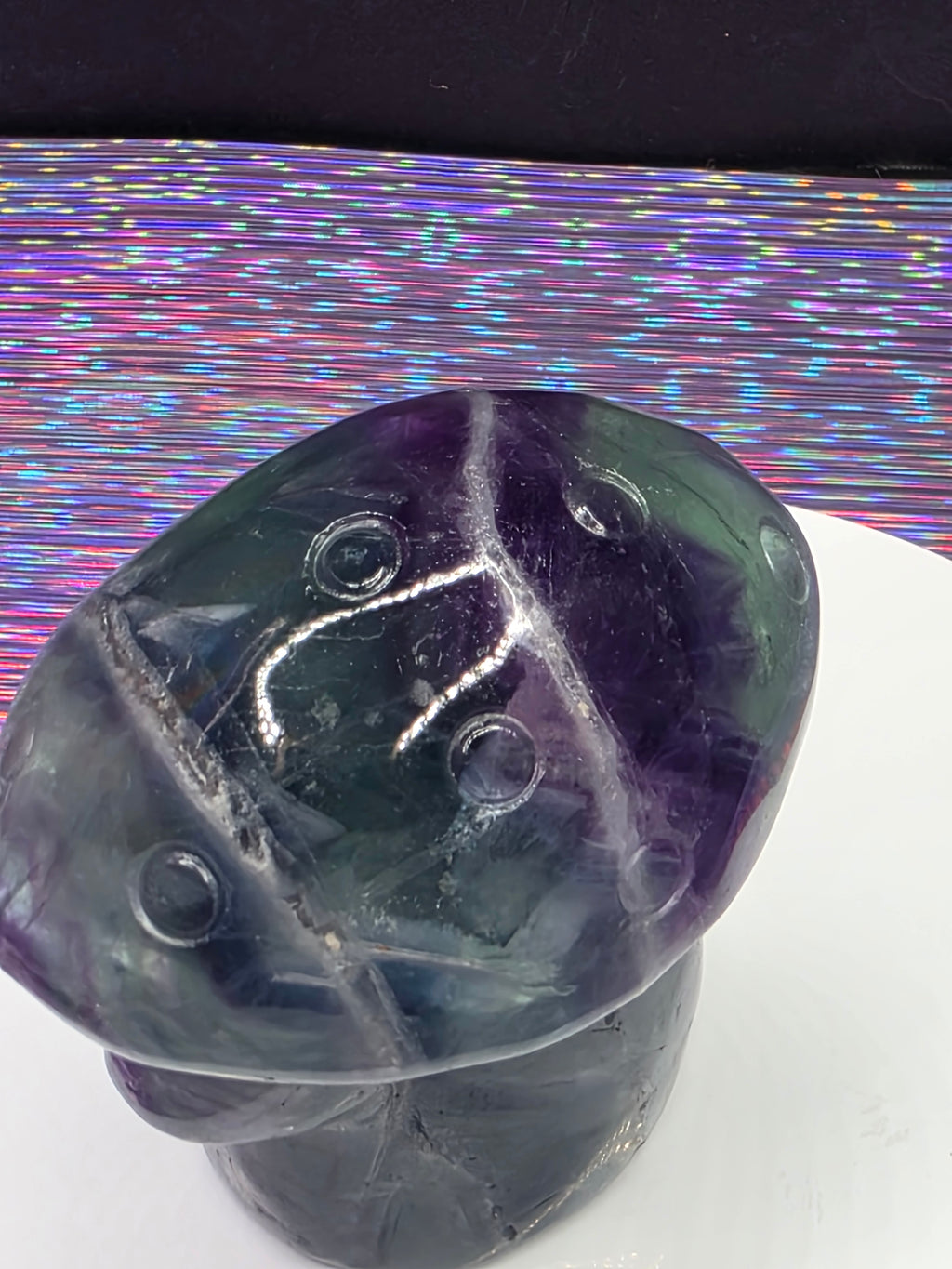 Rainbow Fluorite Mushroom