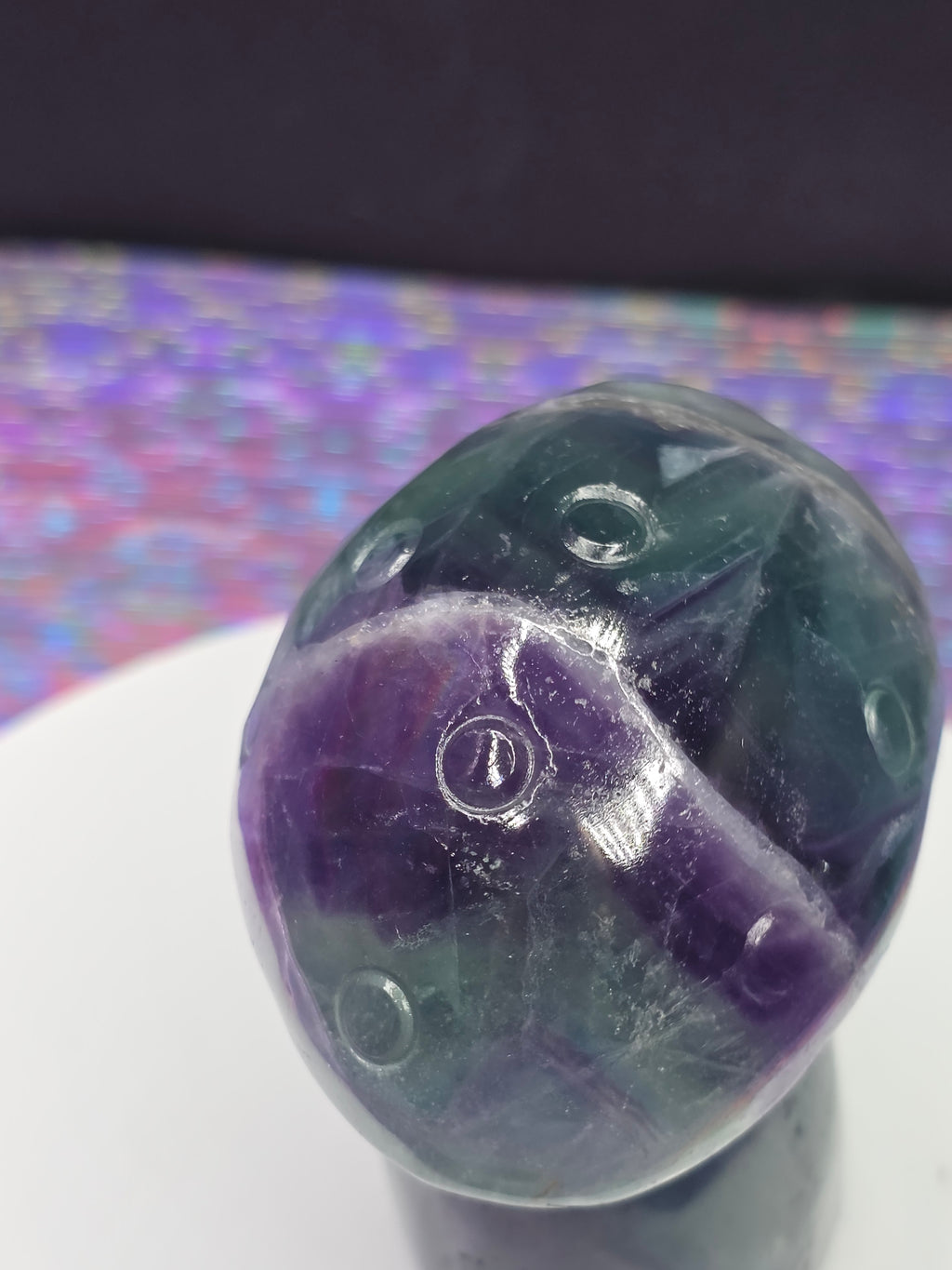 Rainbow Fluorite Mushroom