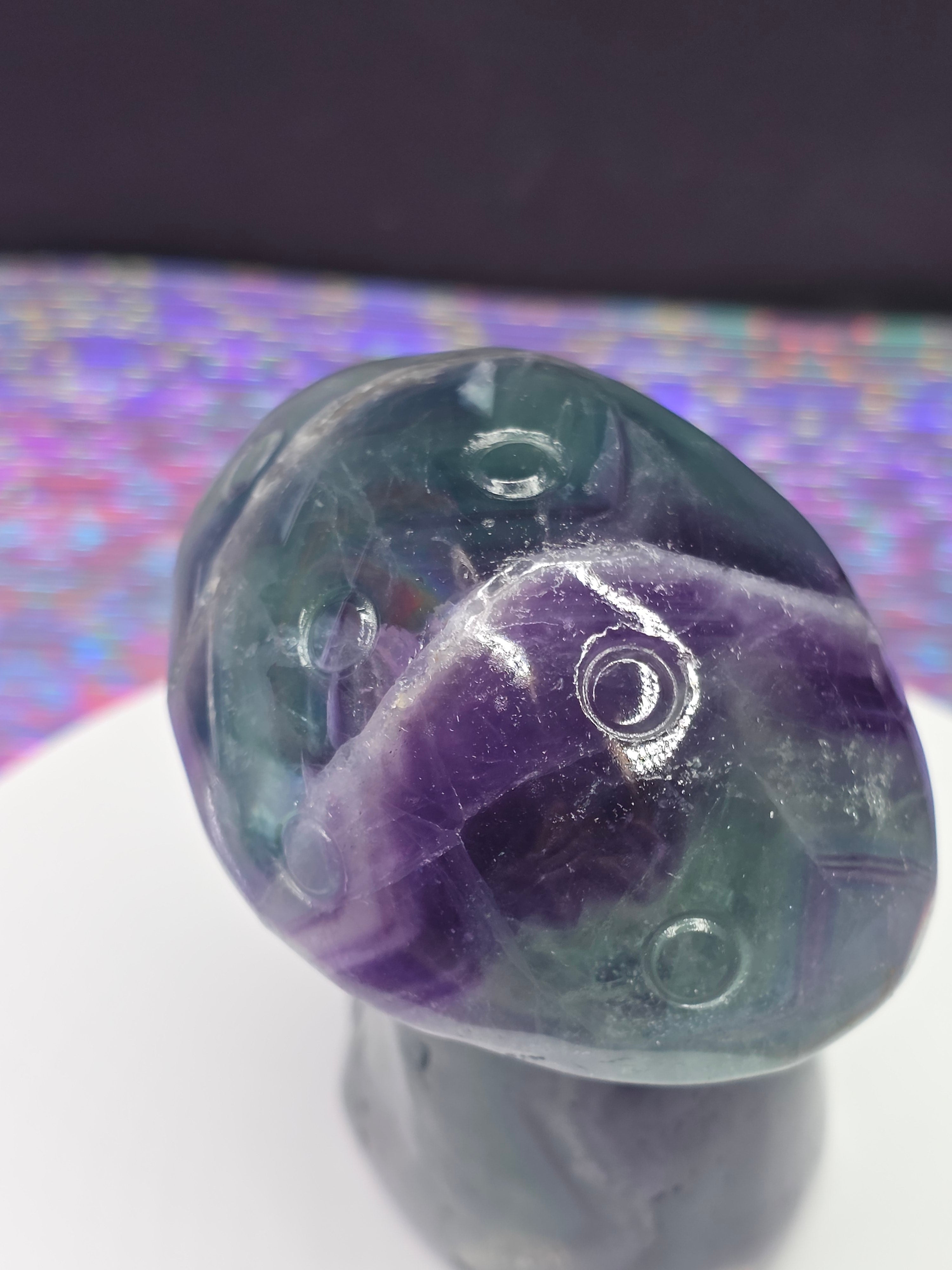 Rainbow Fluorite Mushroom