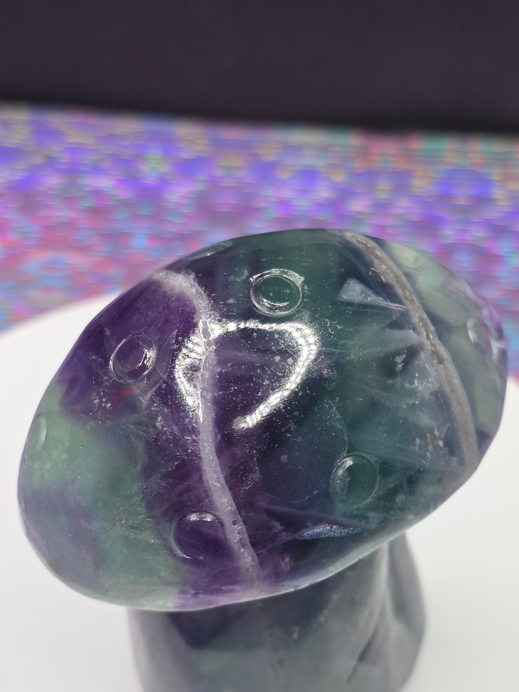 Rainbow Fluorite Mushroom