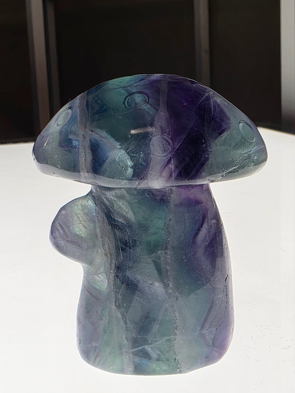 Rainbow Fluorite Mushroom
