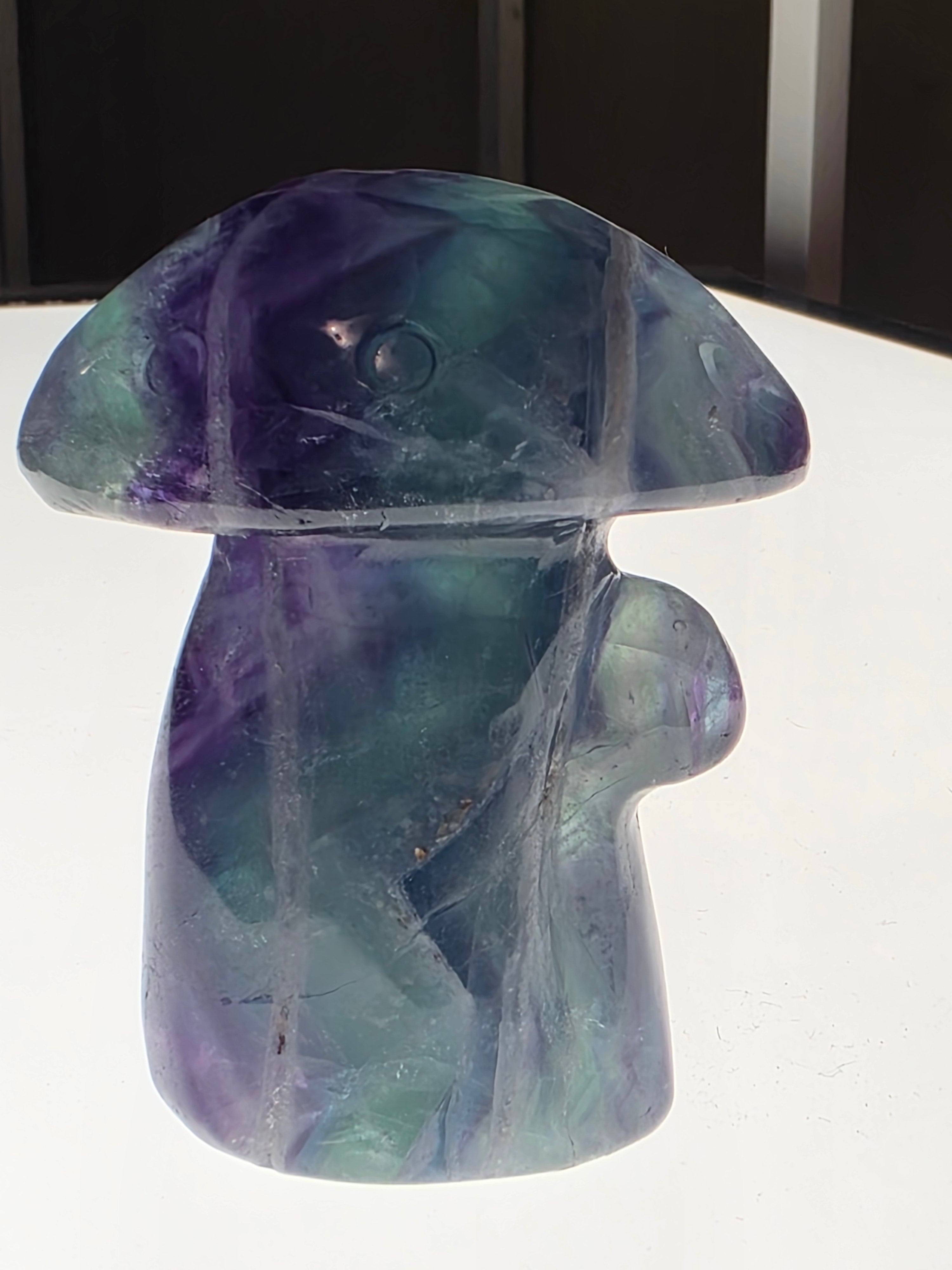 Rainbow Fluorite Mushroom