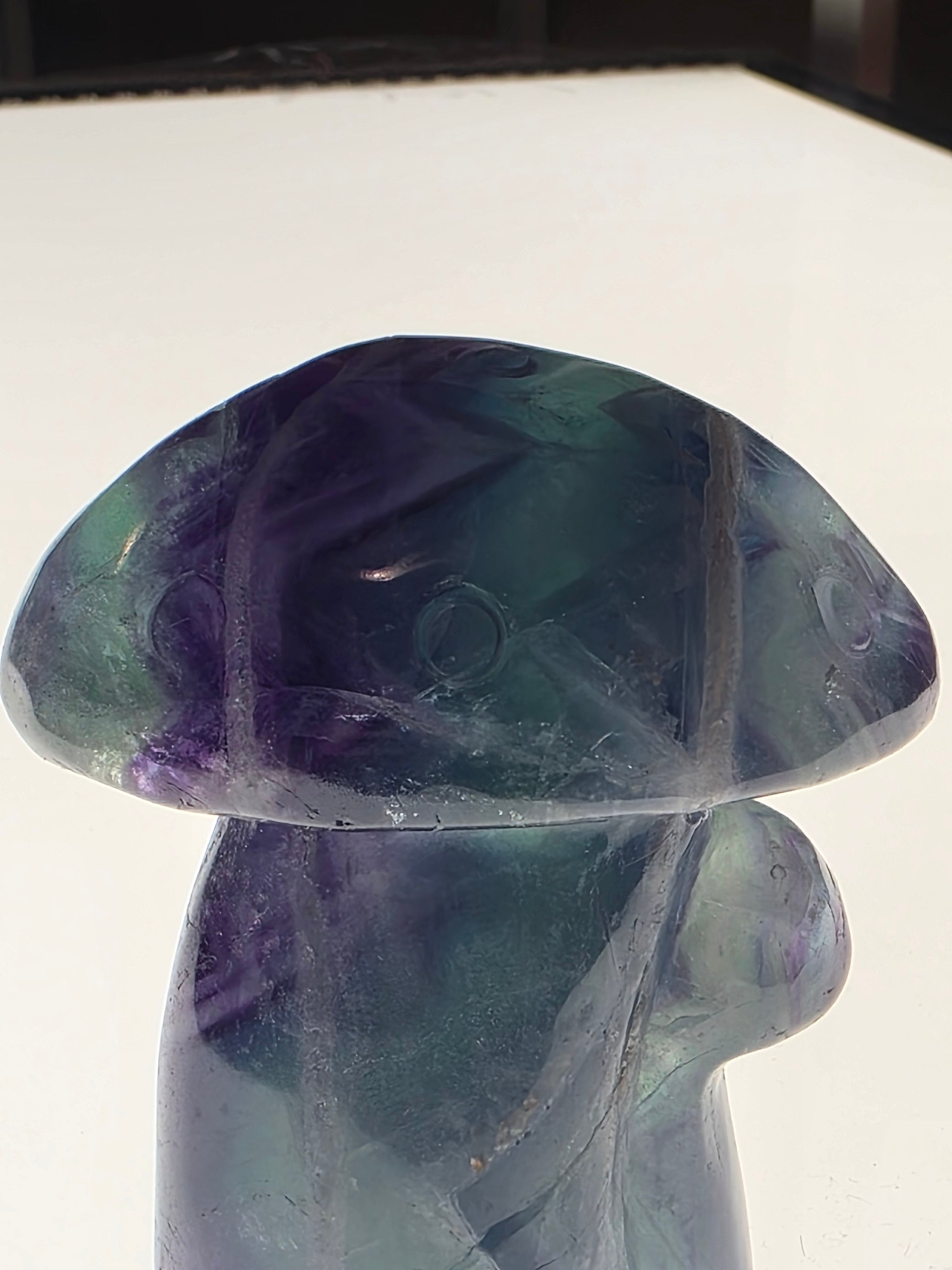 Rainbow Fluorite Mushroom