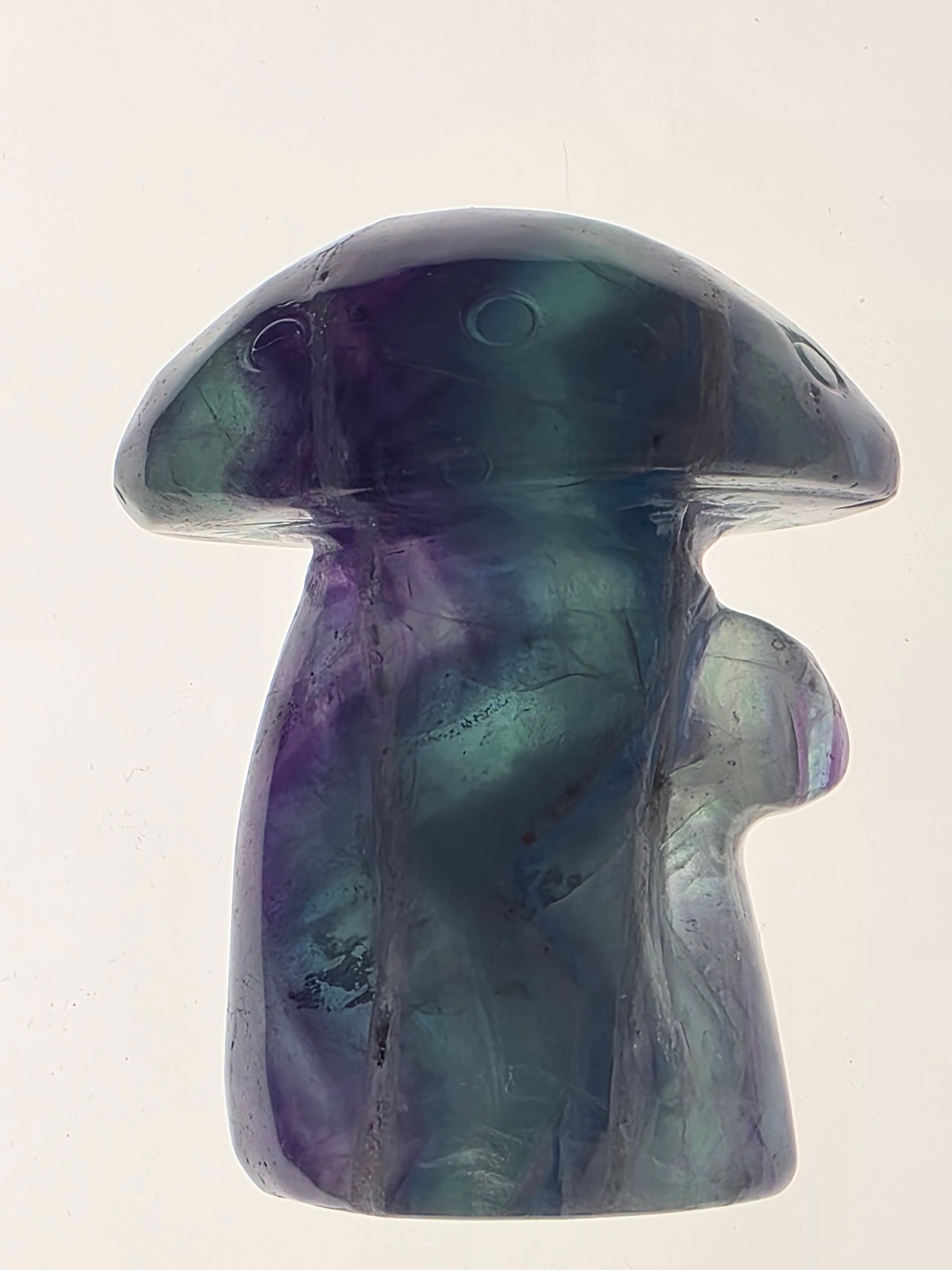 Rainbow Fluorite Mushroom