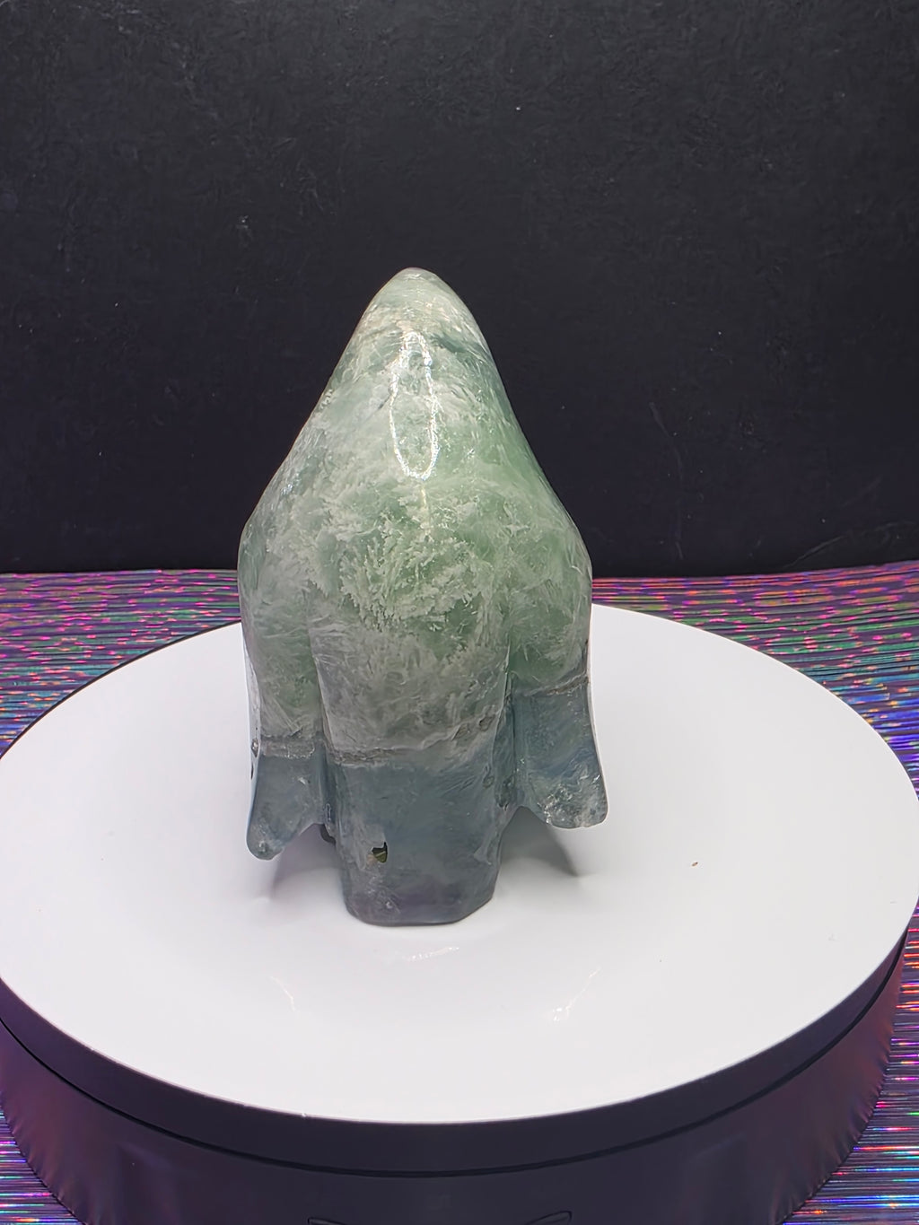 Stunning Feather Fluorite Penguin