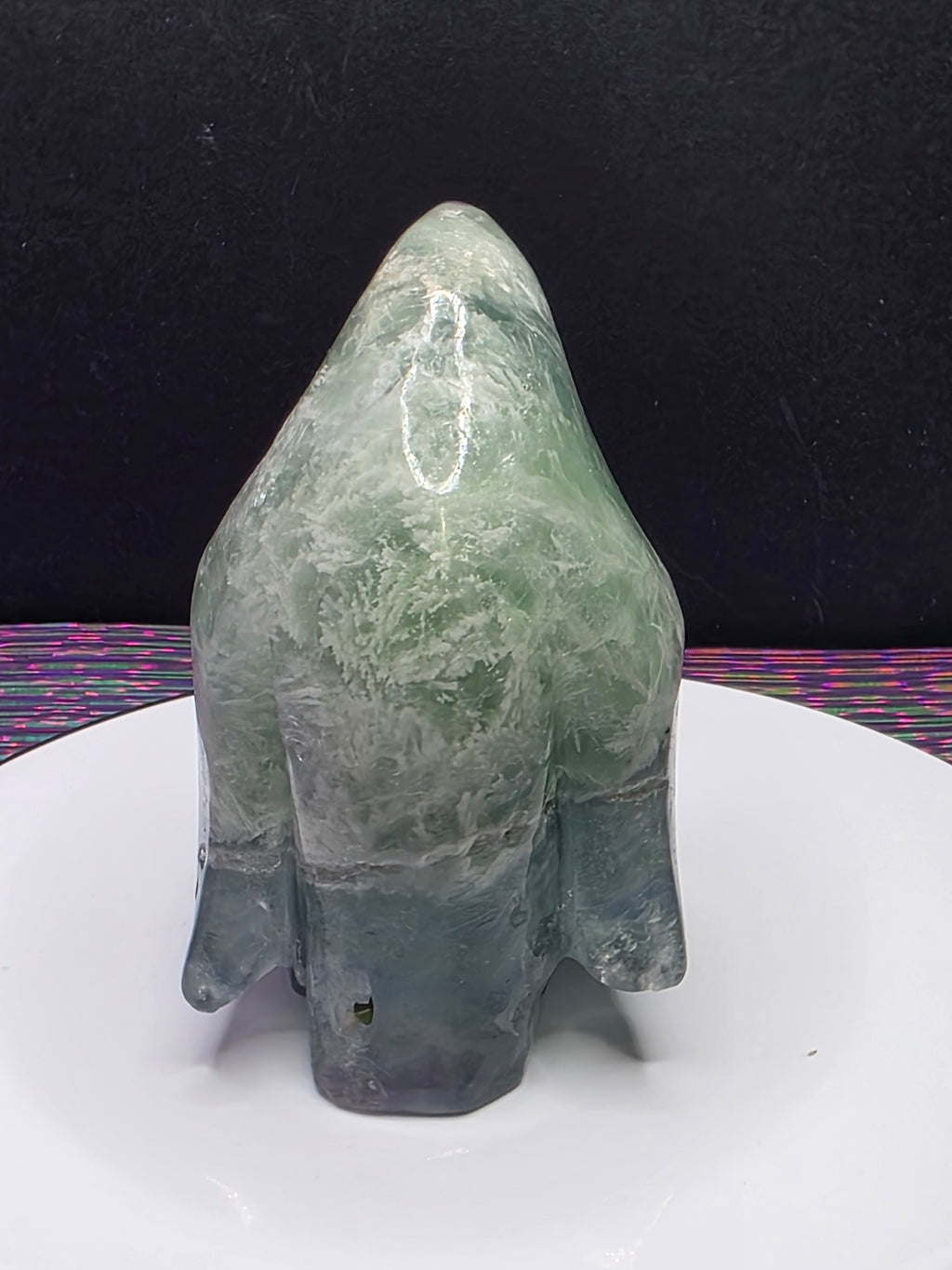 Stunning Feather Fluorite Penguin