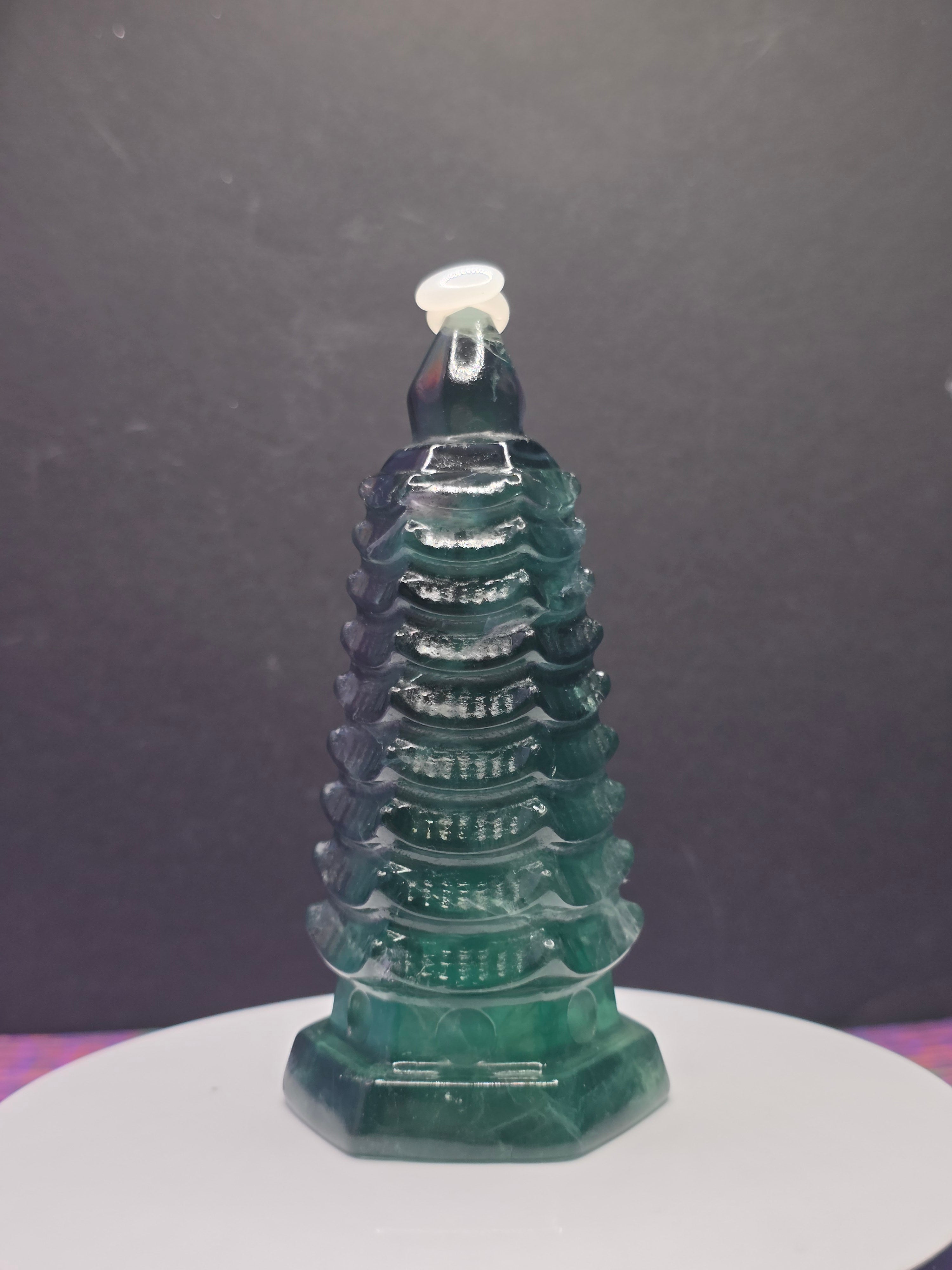 Blue Green Fluorite Pagoda