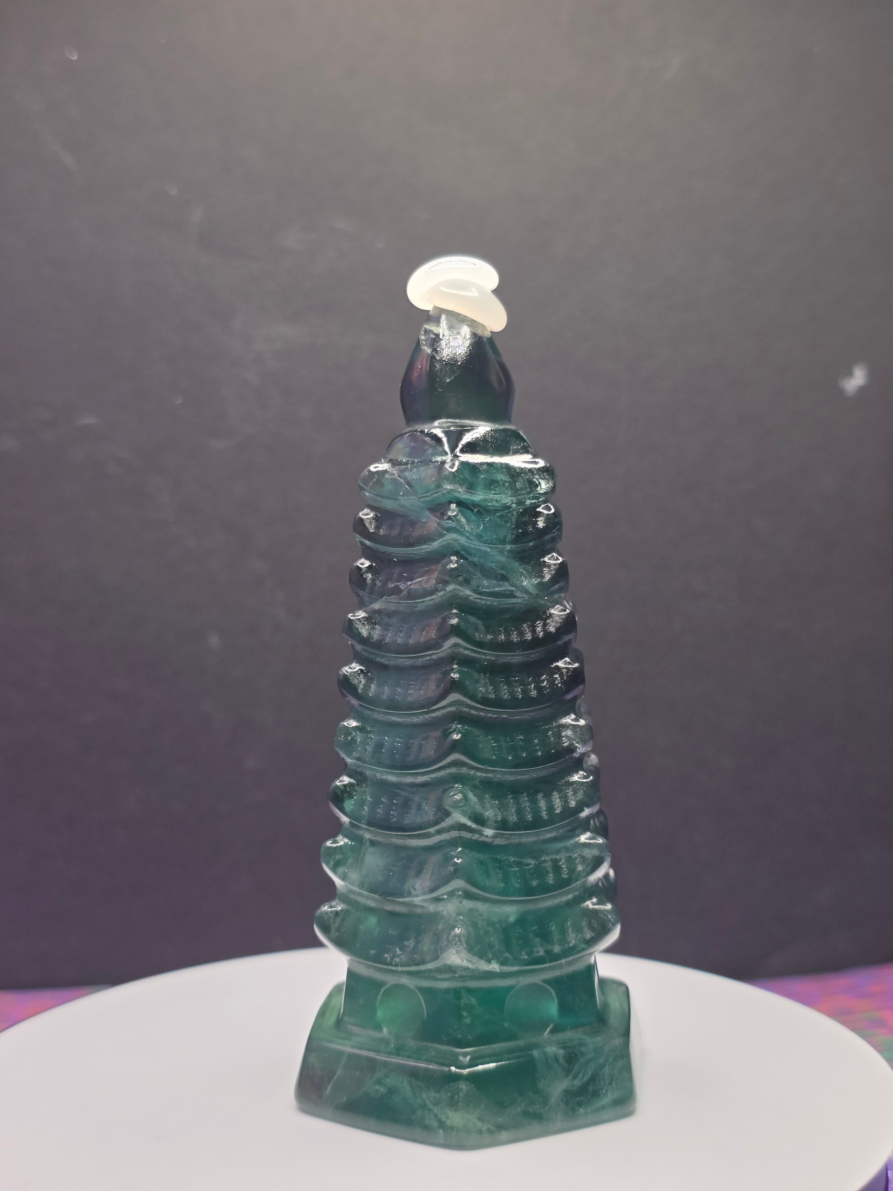 Blue Green Fluorite Pagoda