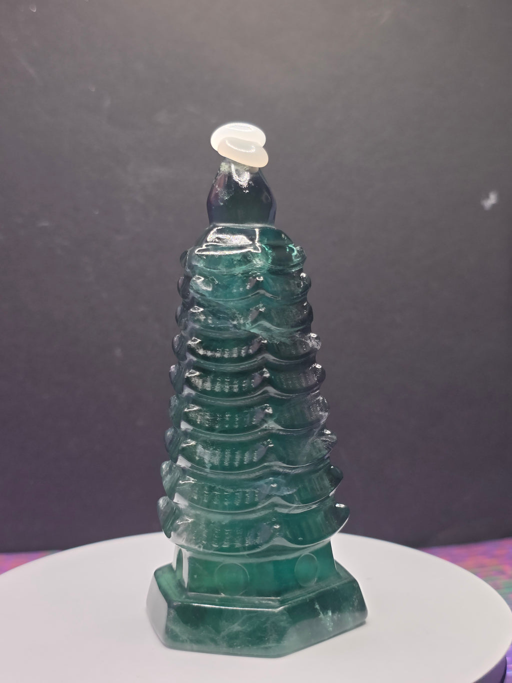 Blue Green Fluorite Pagoda