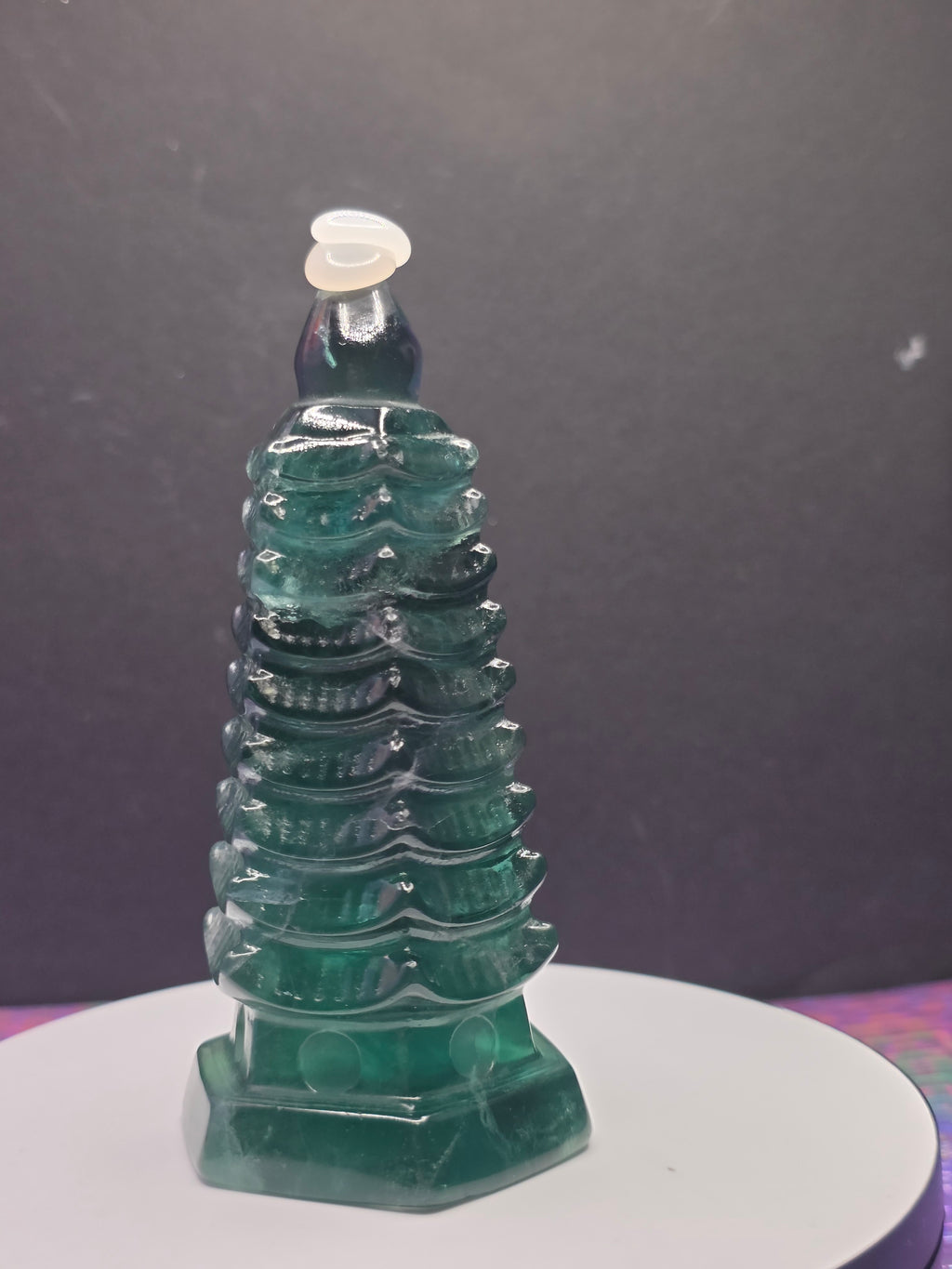Blue Green Fluorite Pagoda