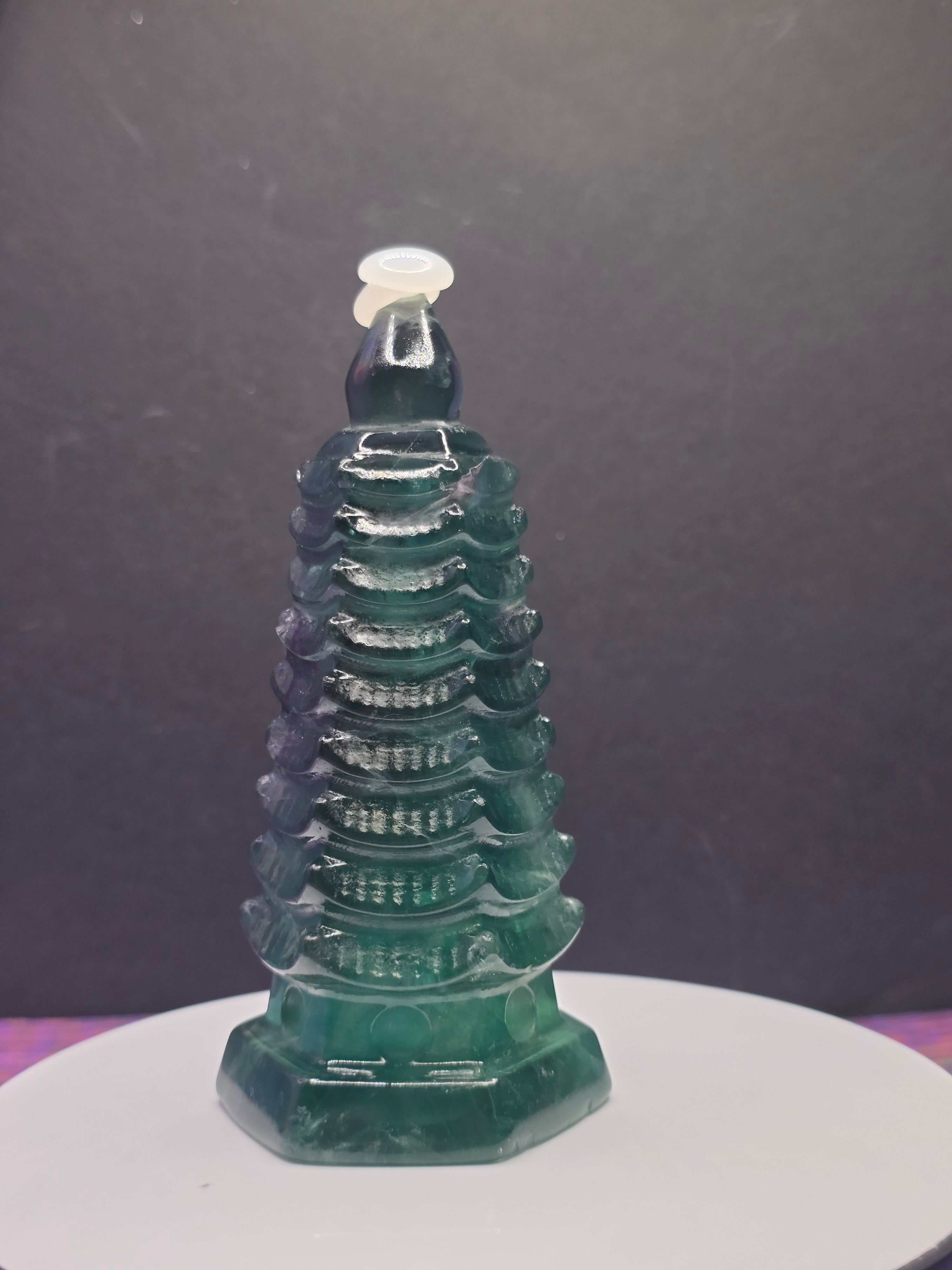 Blue Green Fluorite Pagoda