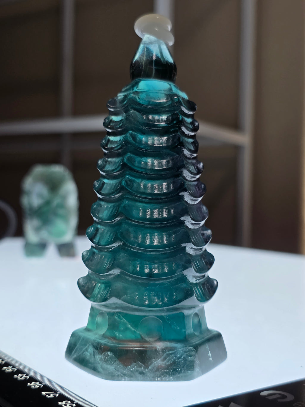 Blue Green Fluorite Pagoda