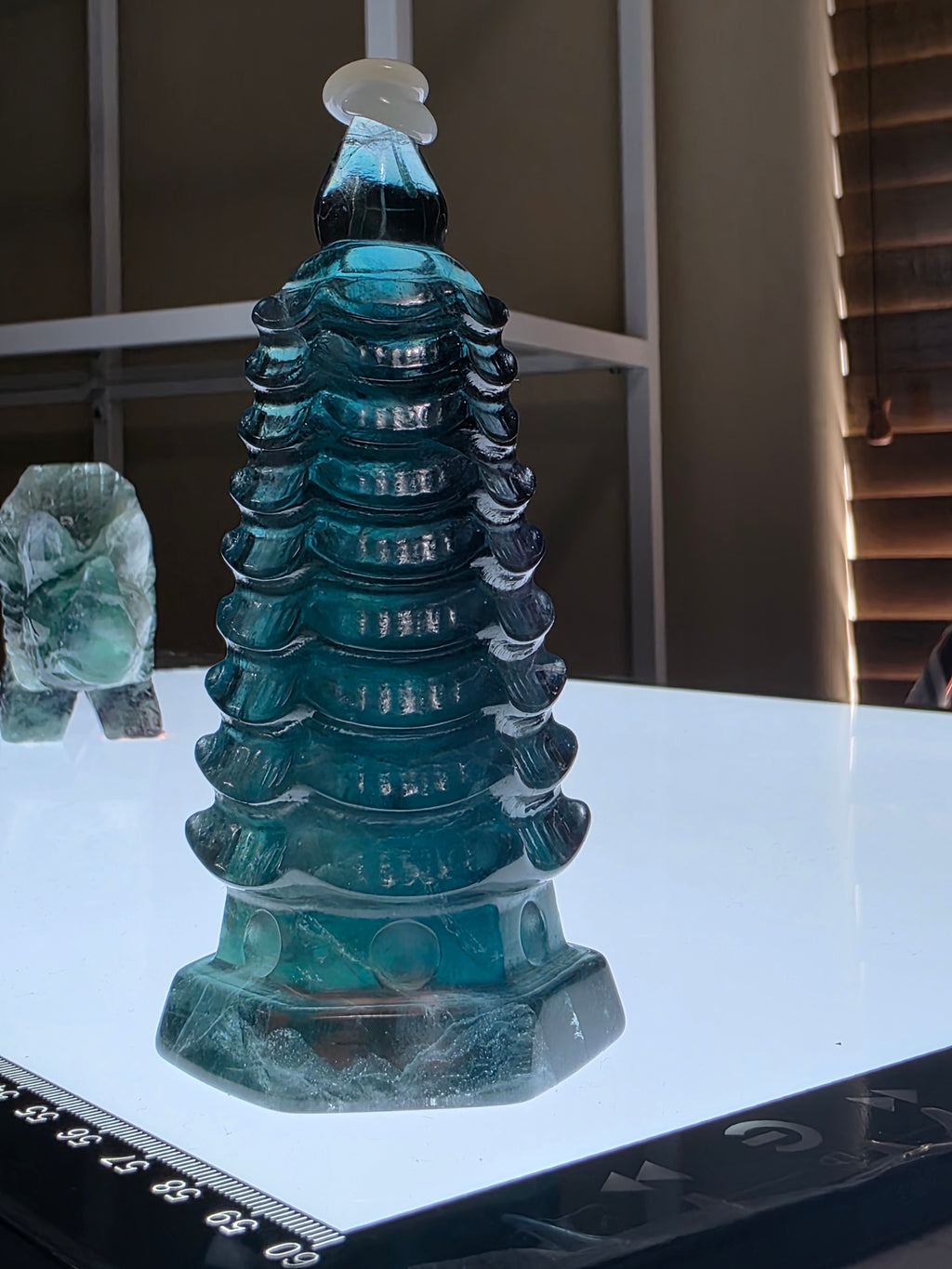 Blue Green Fluorite Pagoda