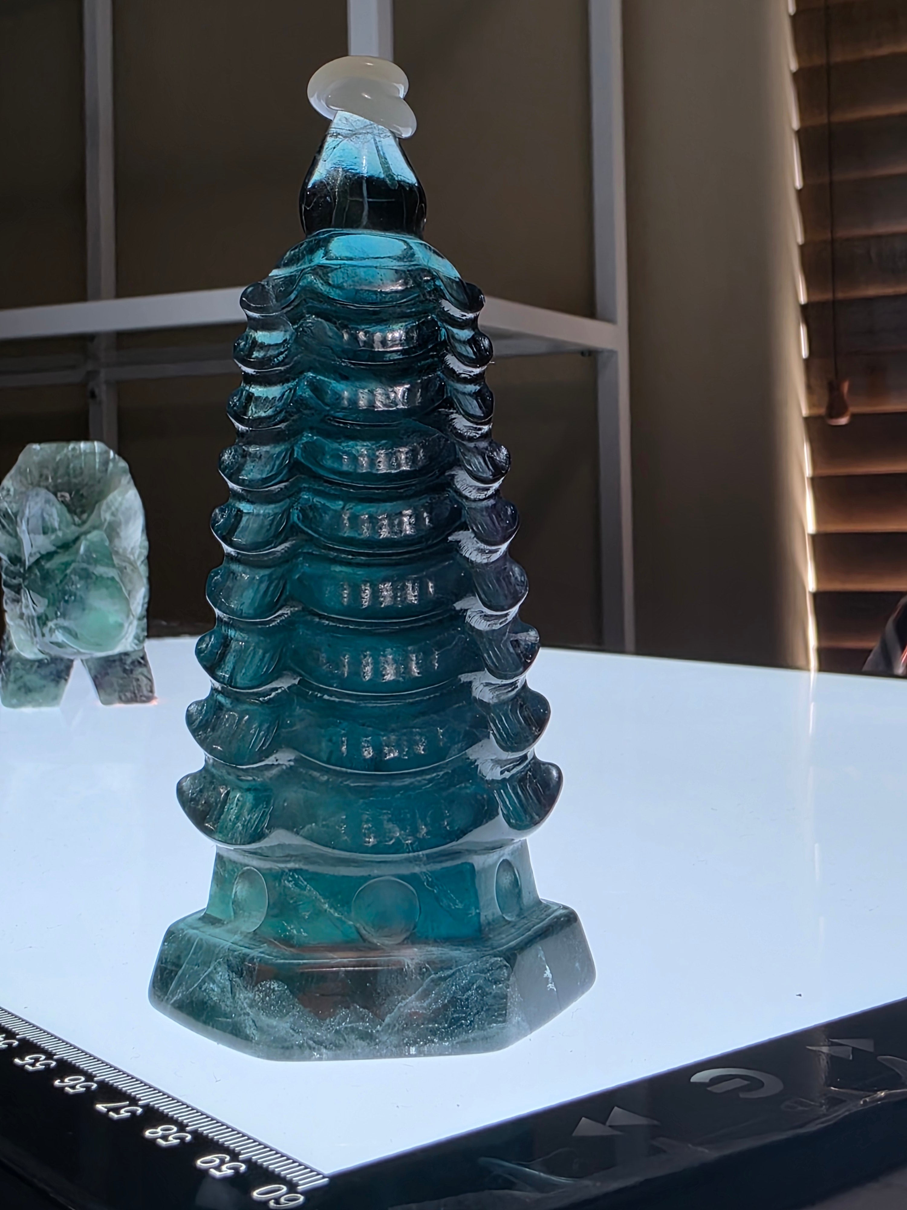 Blue Green Fluorite Pagoda