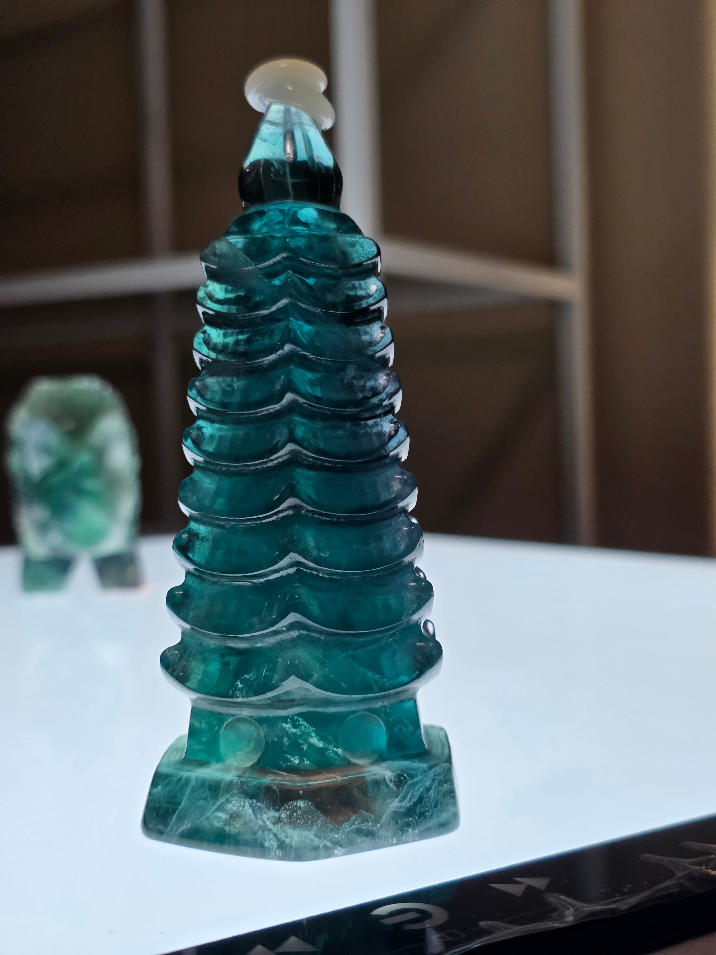 Green Fluorite Pagoda