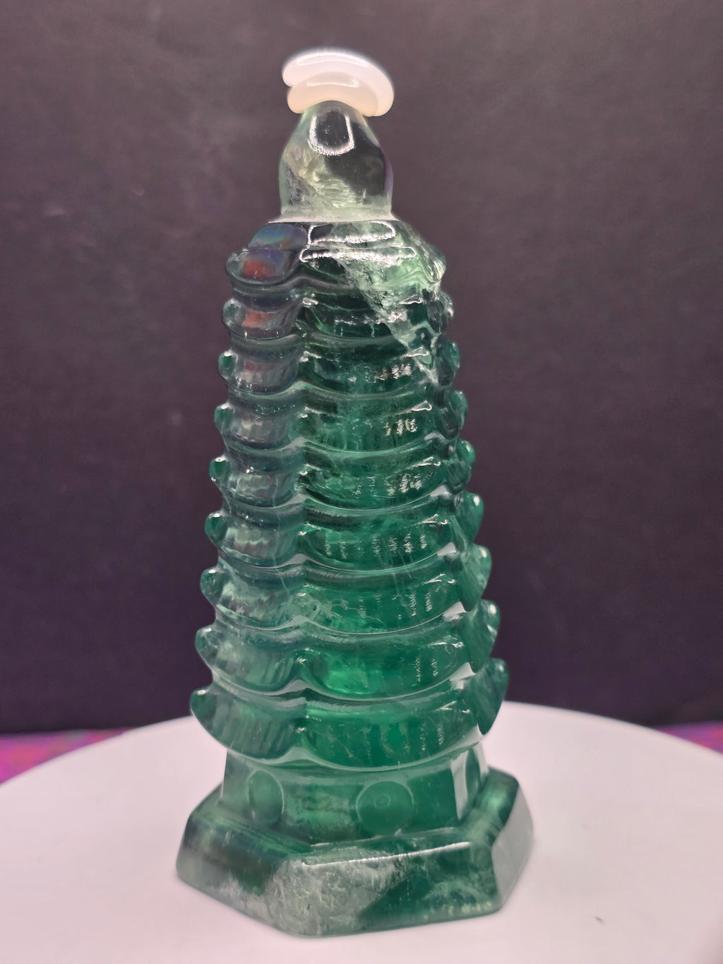 Green Fluorite Pagoda