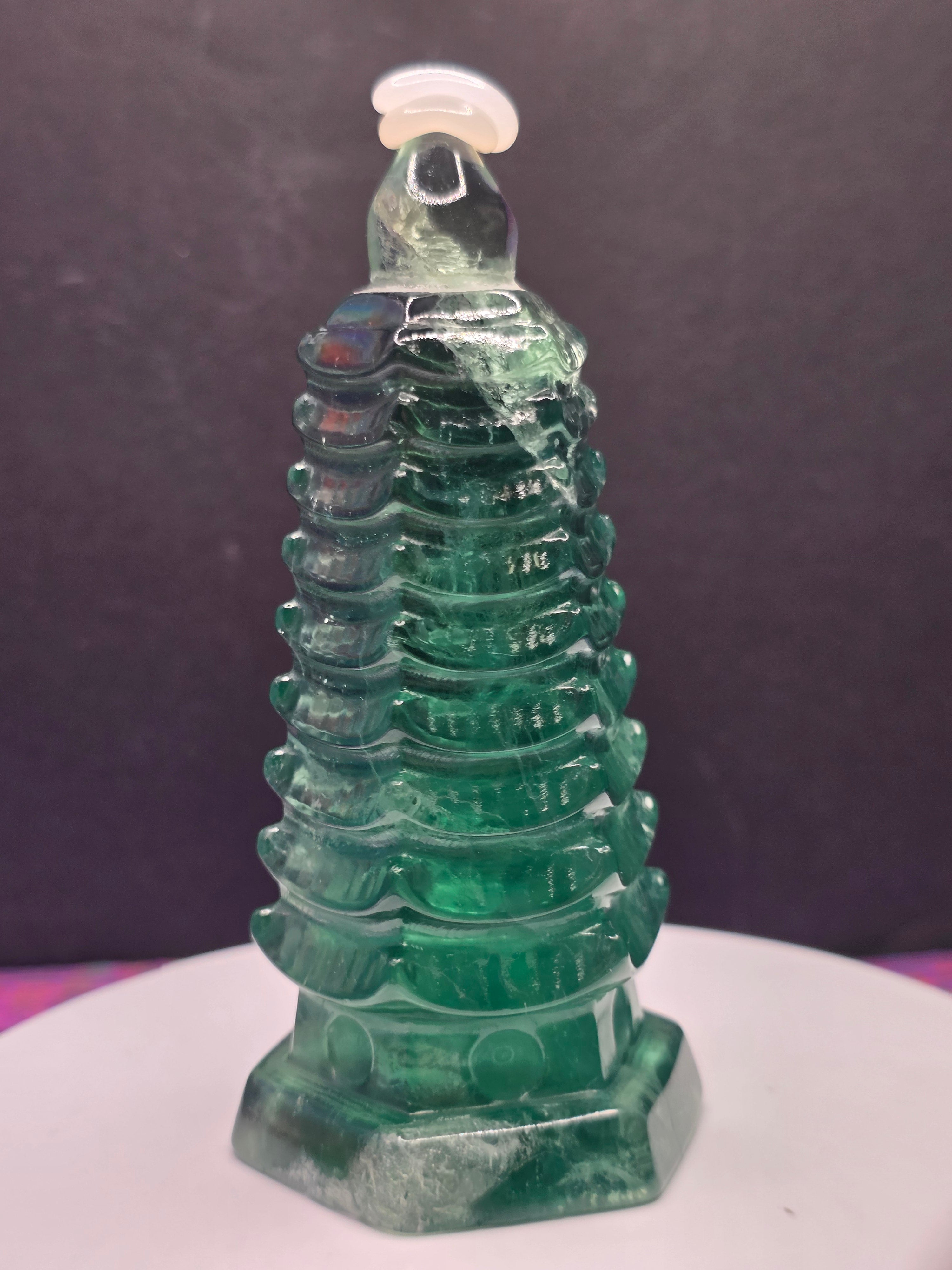 Green Fluorite Pagoda