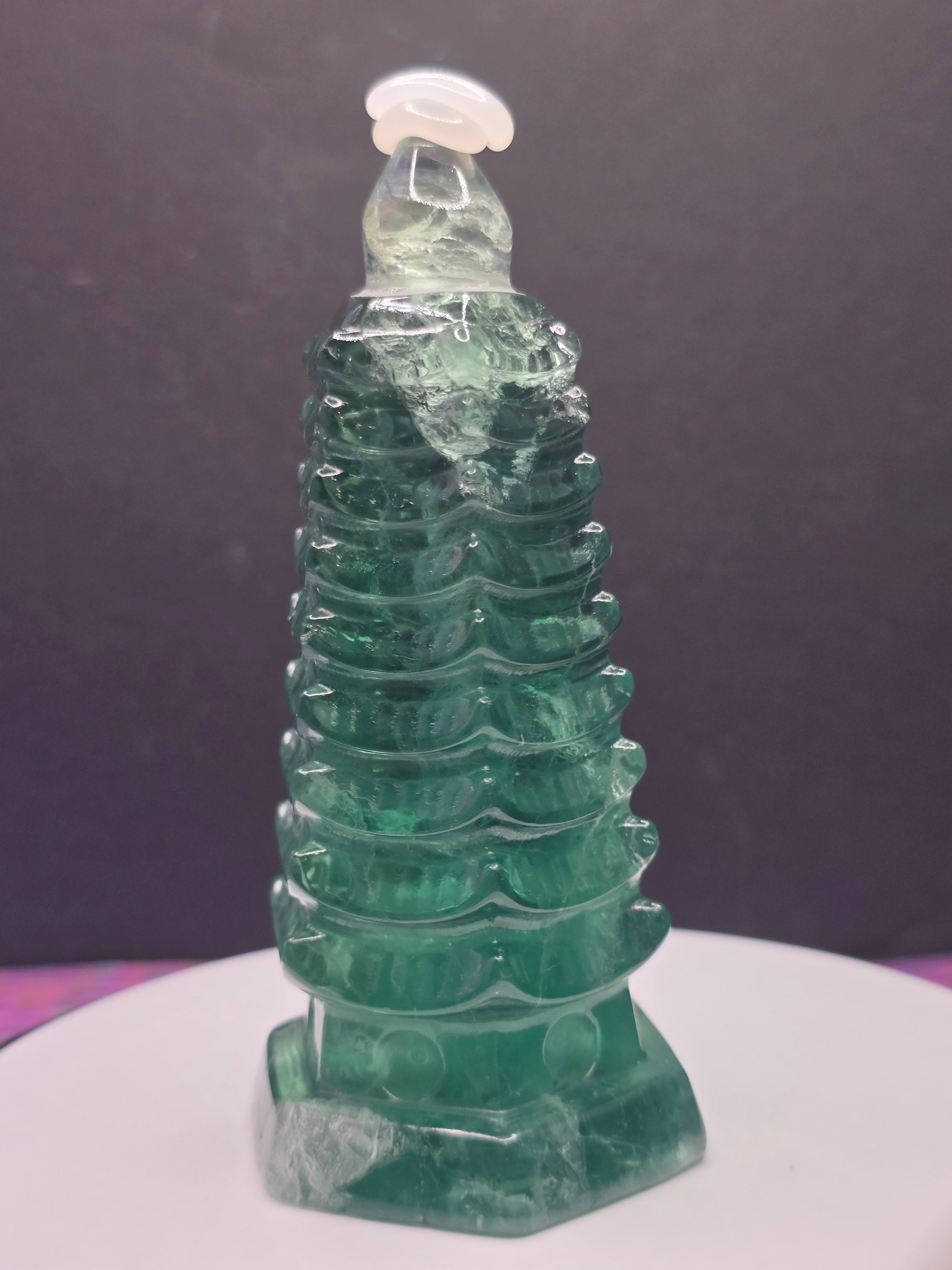 Green Fluorite Pagoda