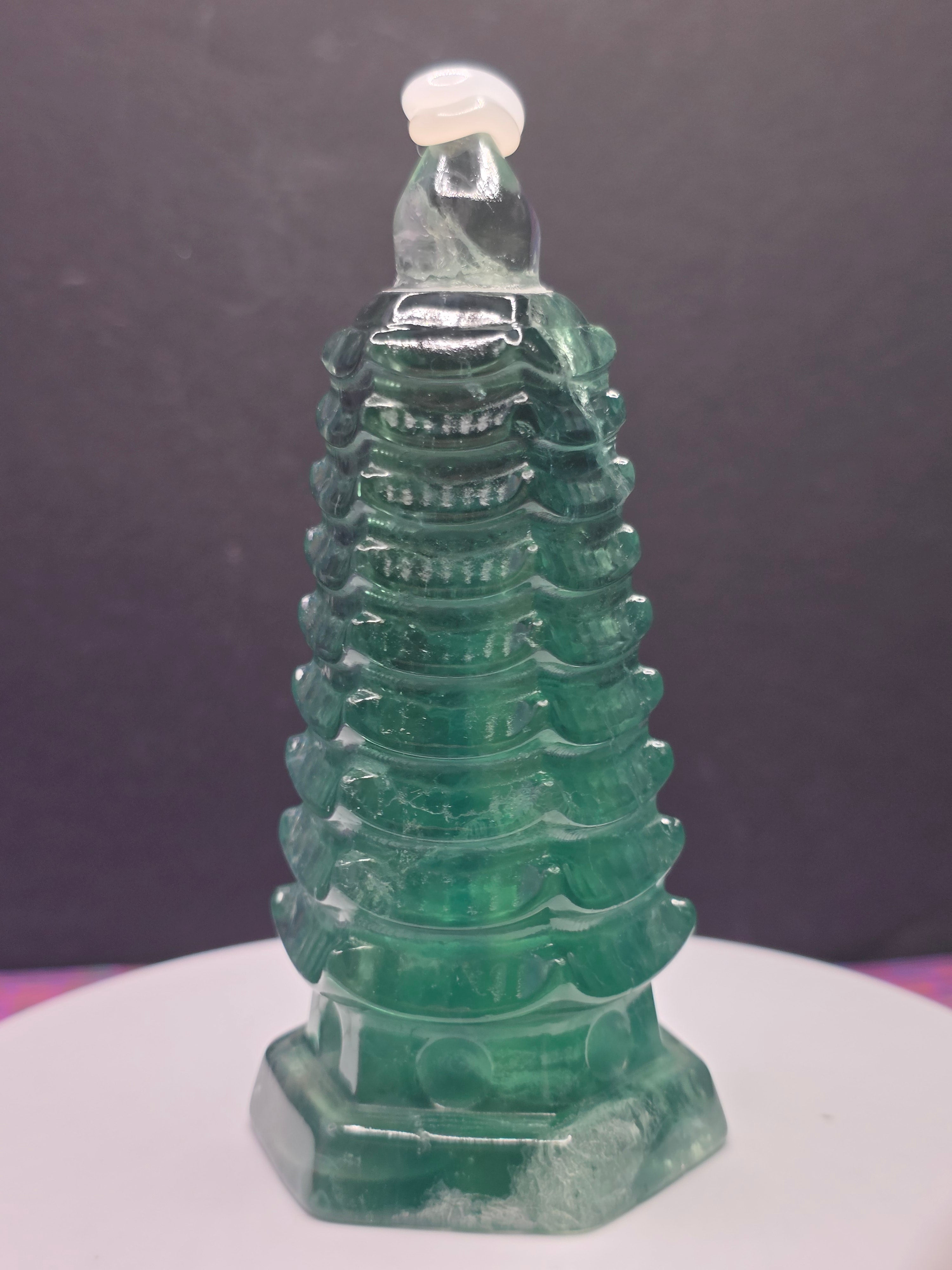 Green Fluorite Pagoda