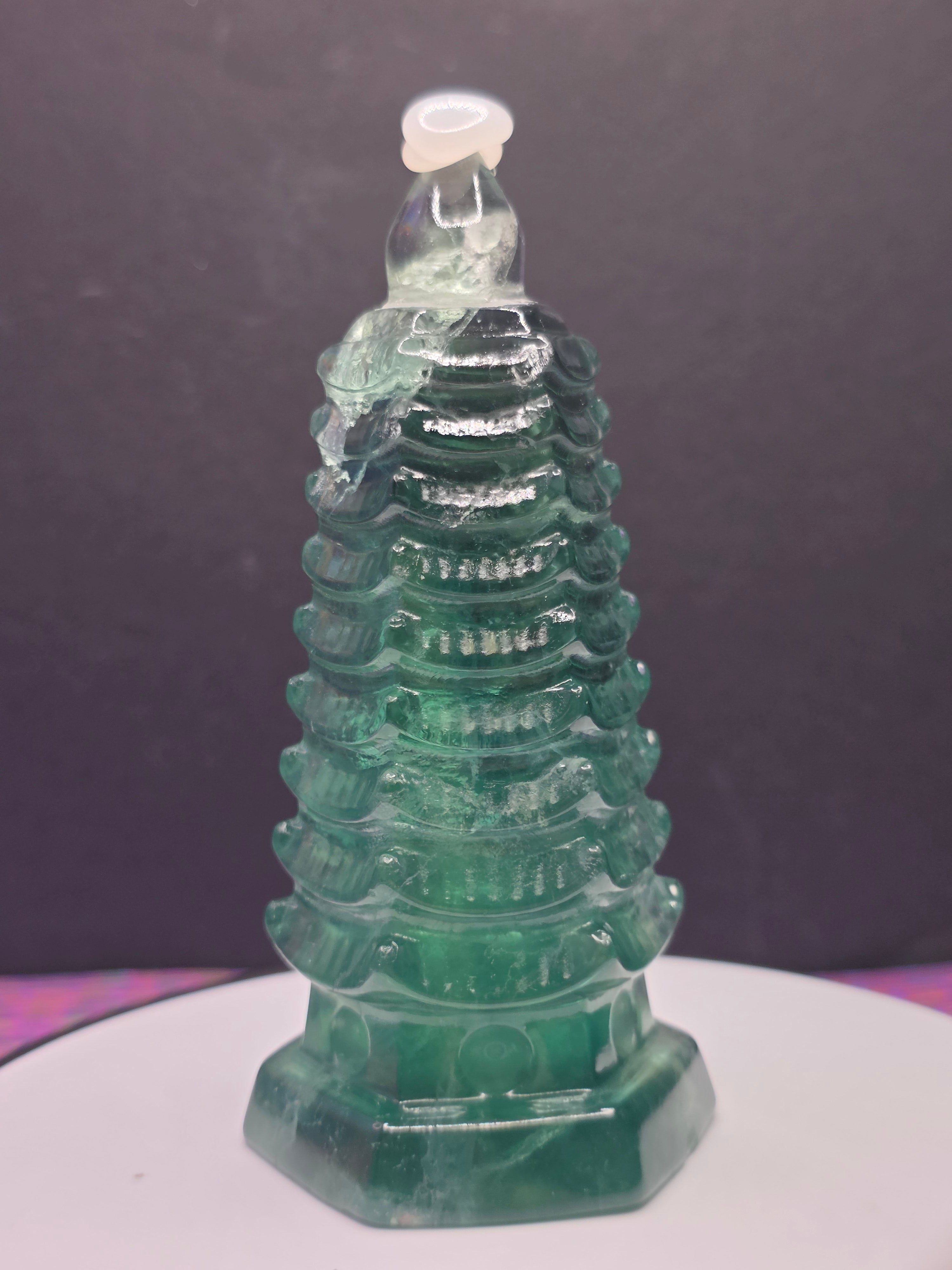 Green Fluorite Pagoda