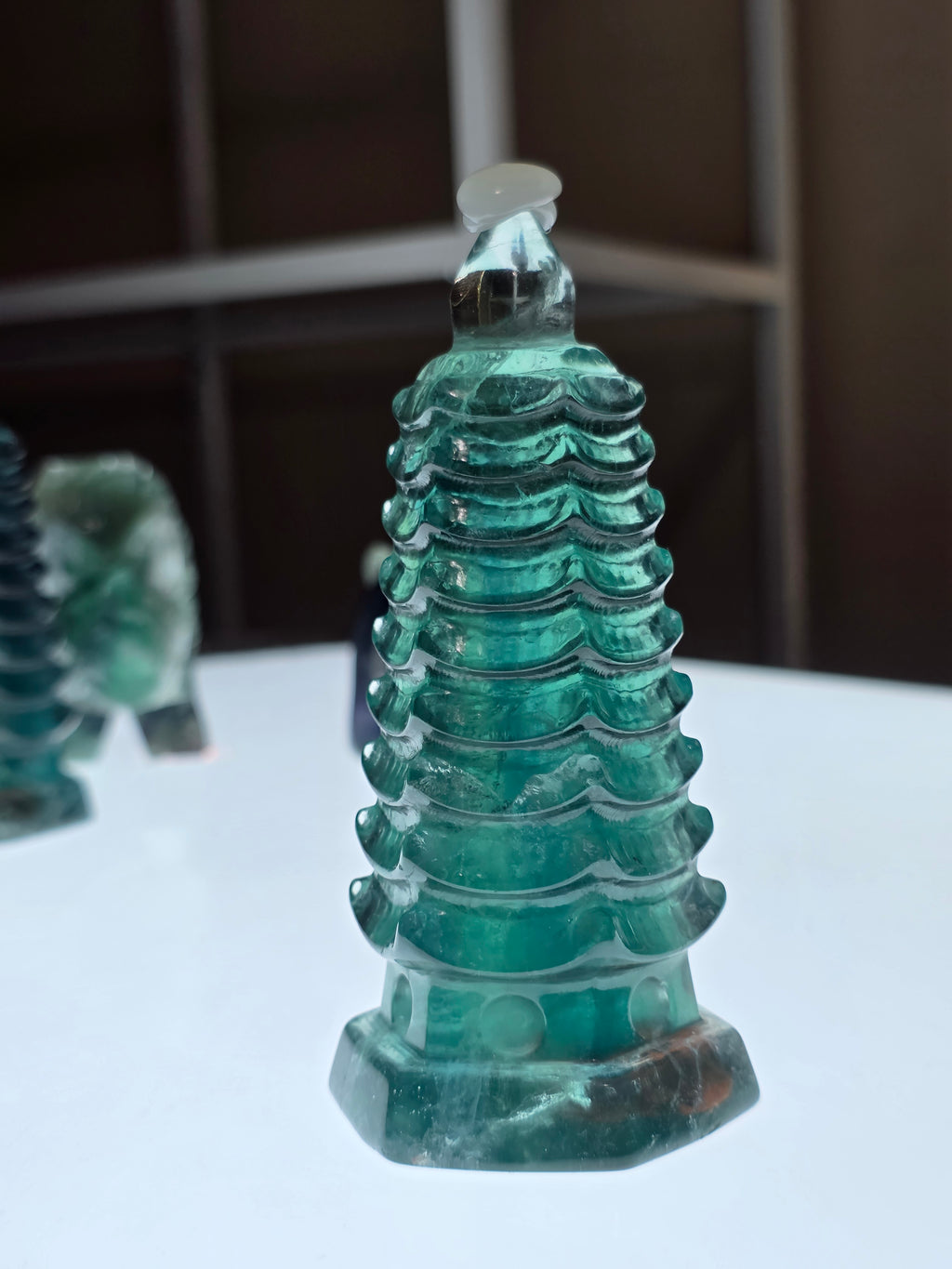 Green Fluorite Pagoda