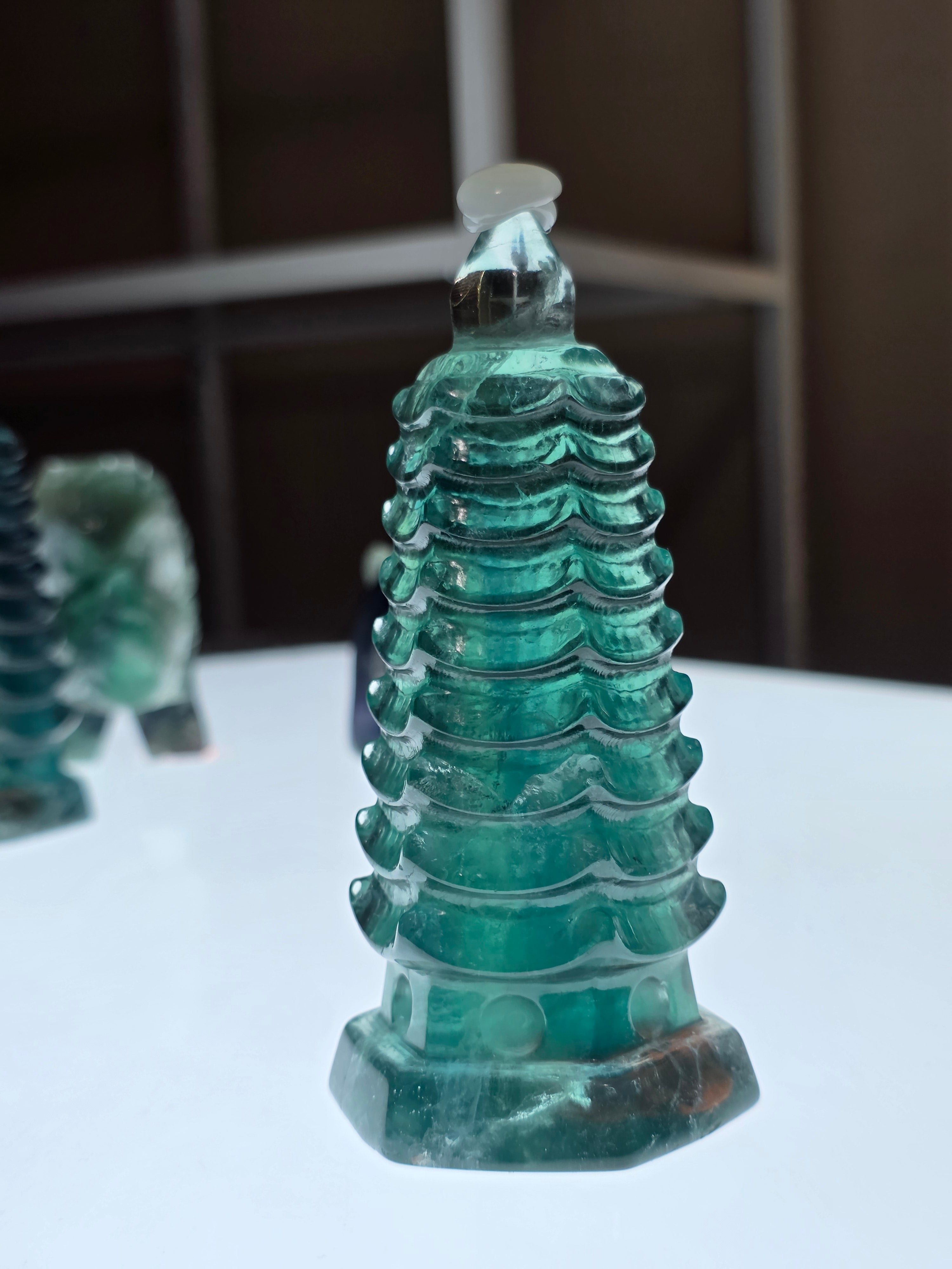 Green Fluorite Pagoda