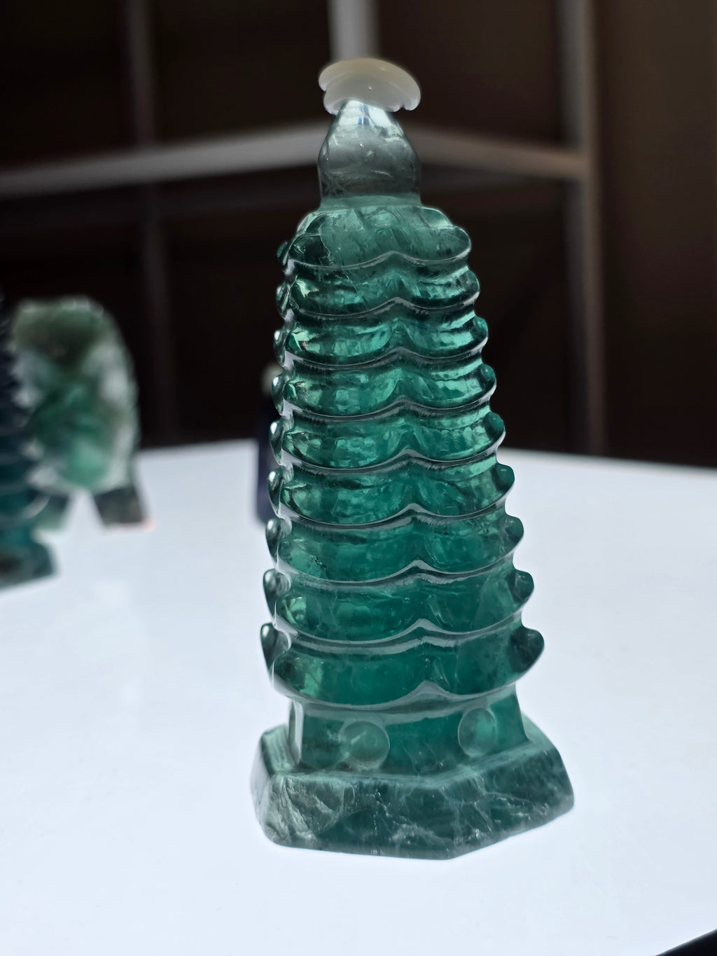 Green Fluorite Pagoda
