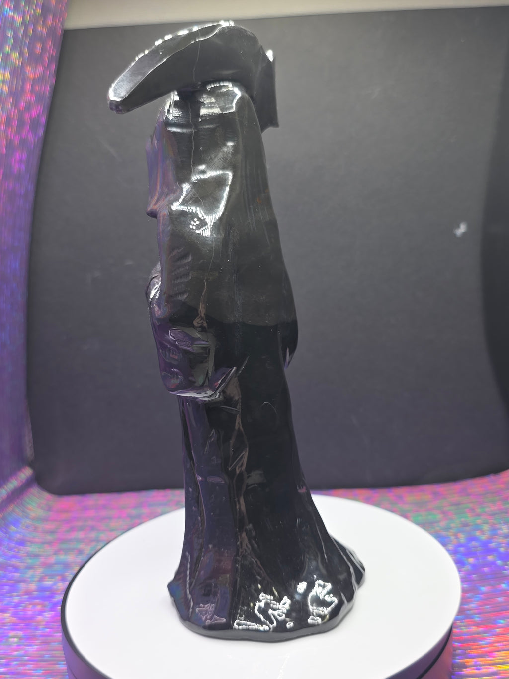 Black and Grey Serpentine Grim Reaper with Scythe