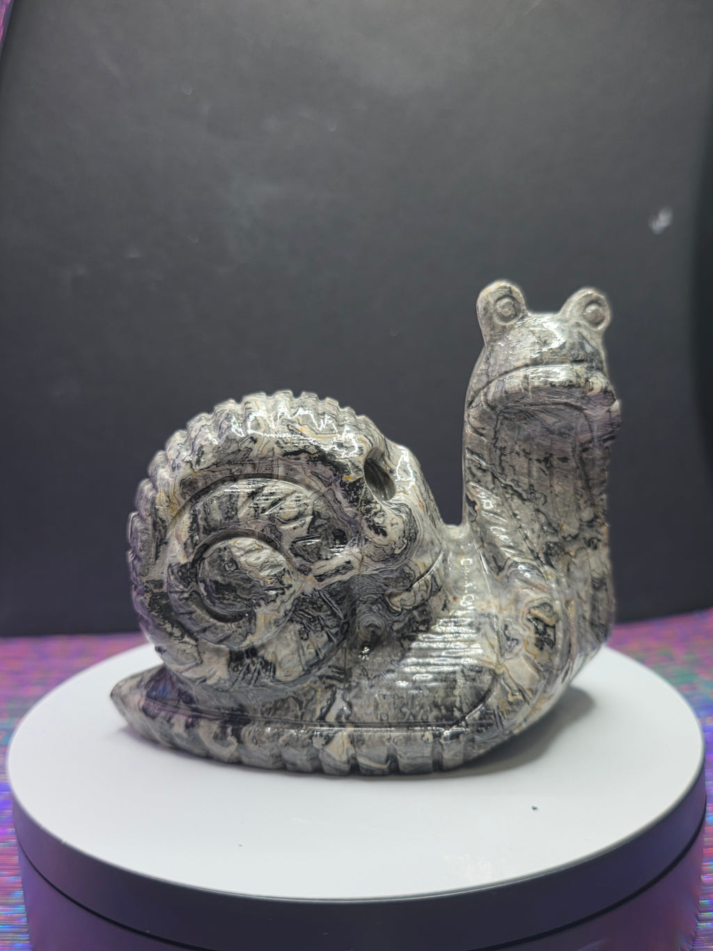 Picture Jasper Snail with Skull Shell