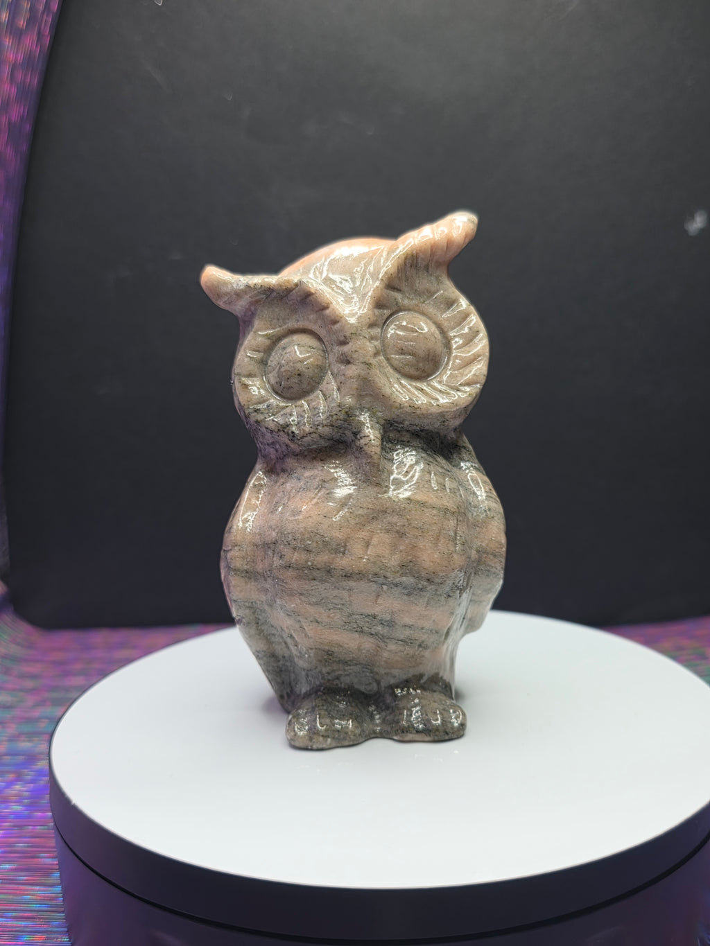 Pink Zebra Jasper Owl