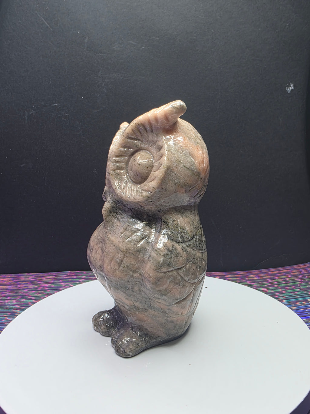 Pink Zebra Jasper Owl