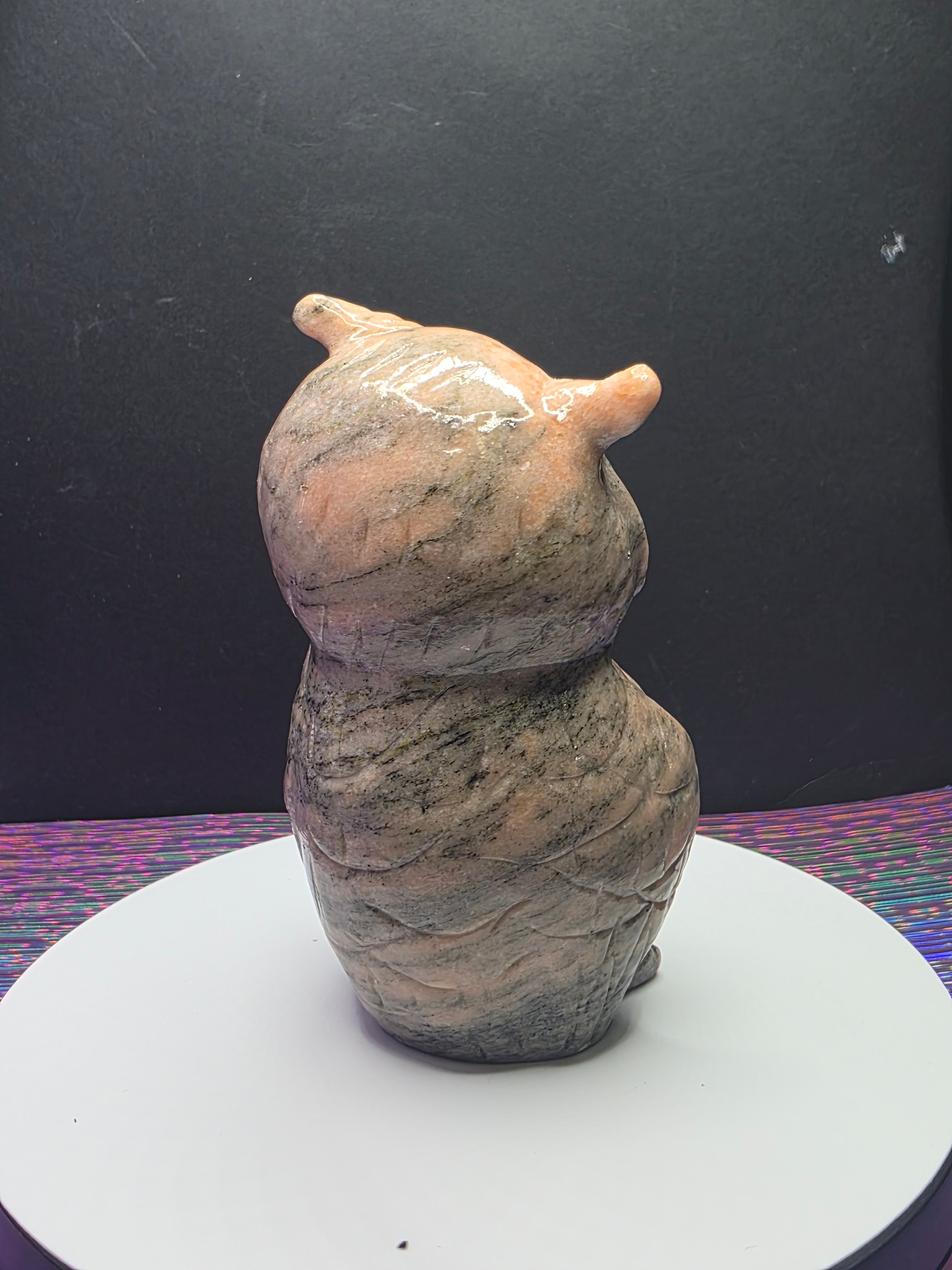 Pink Zebra Jasper Owl