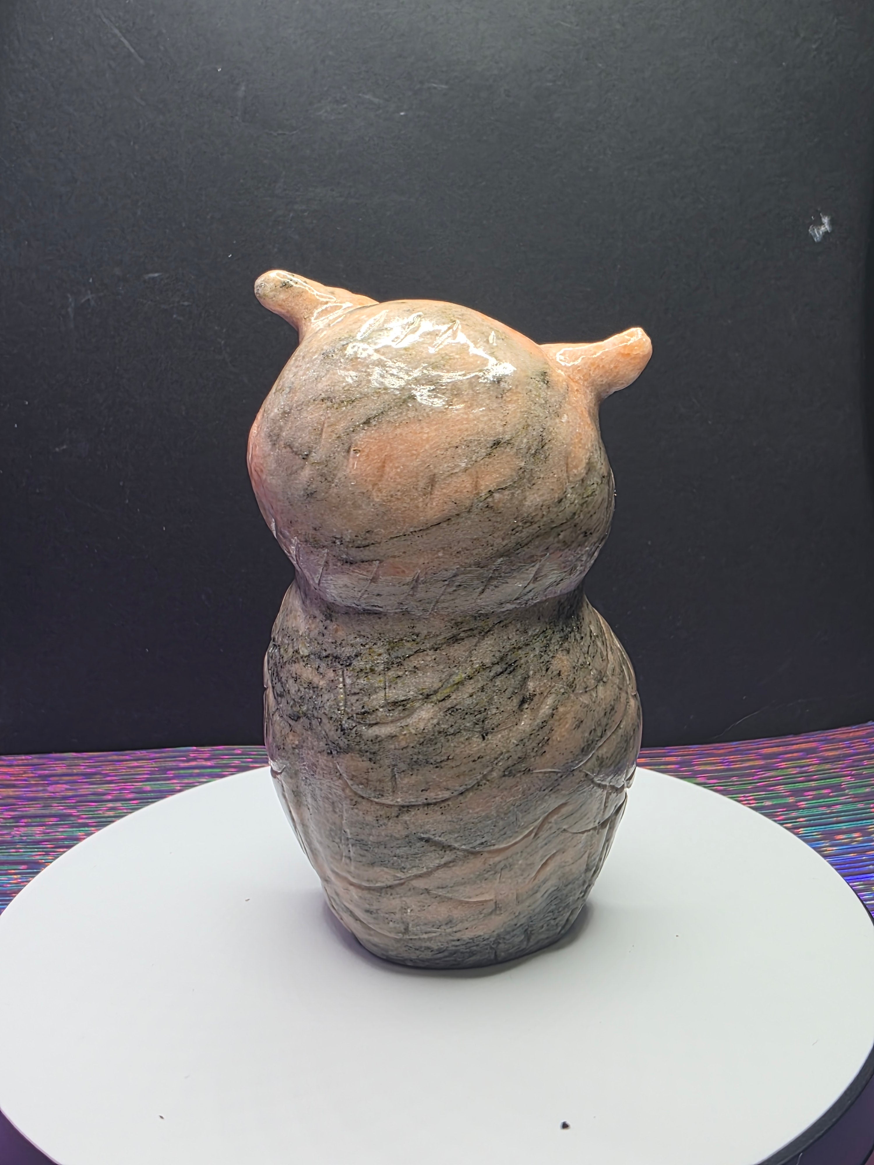 Pink Zebra Jasper Owl