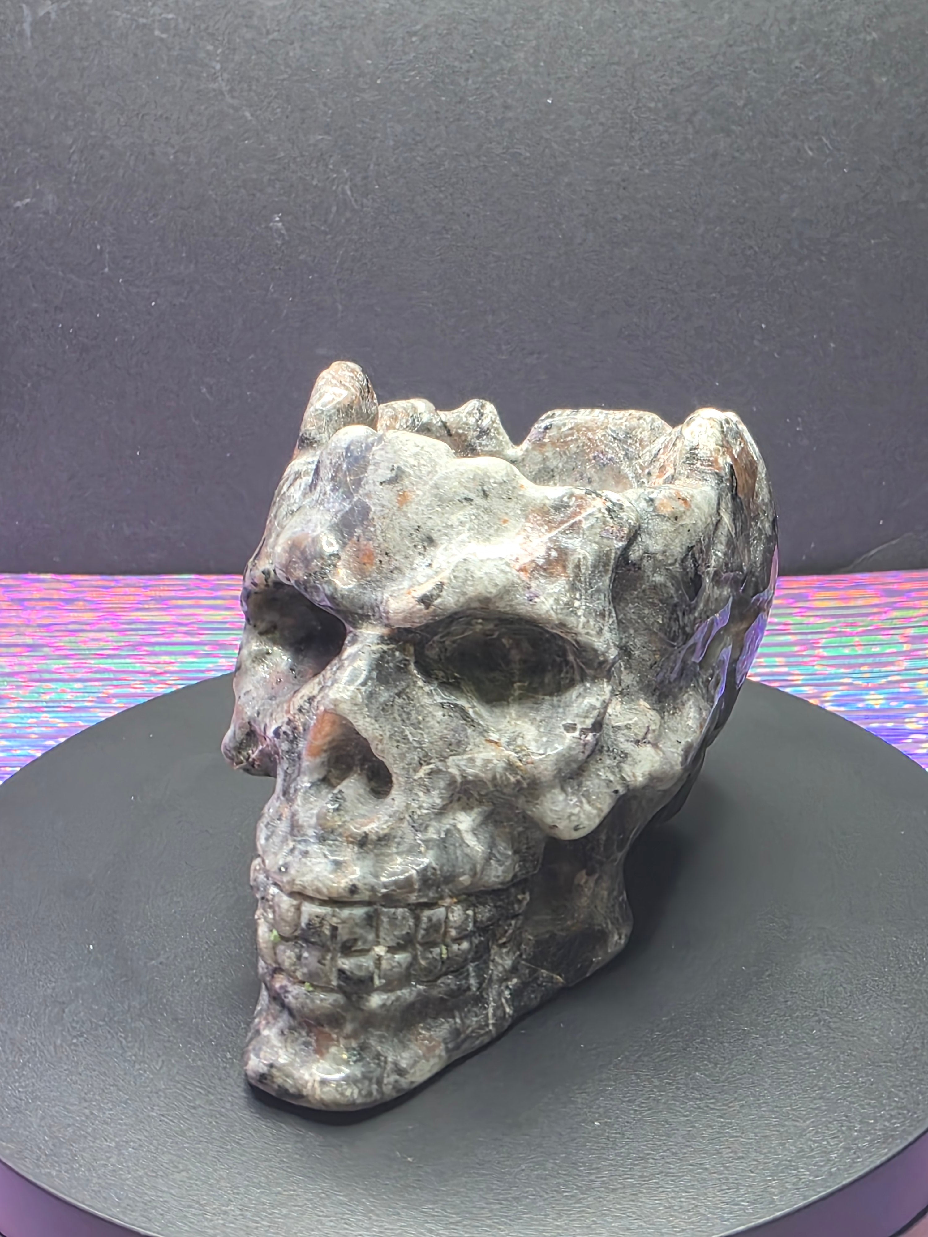 Yooperlite Skull Bowl
