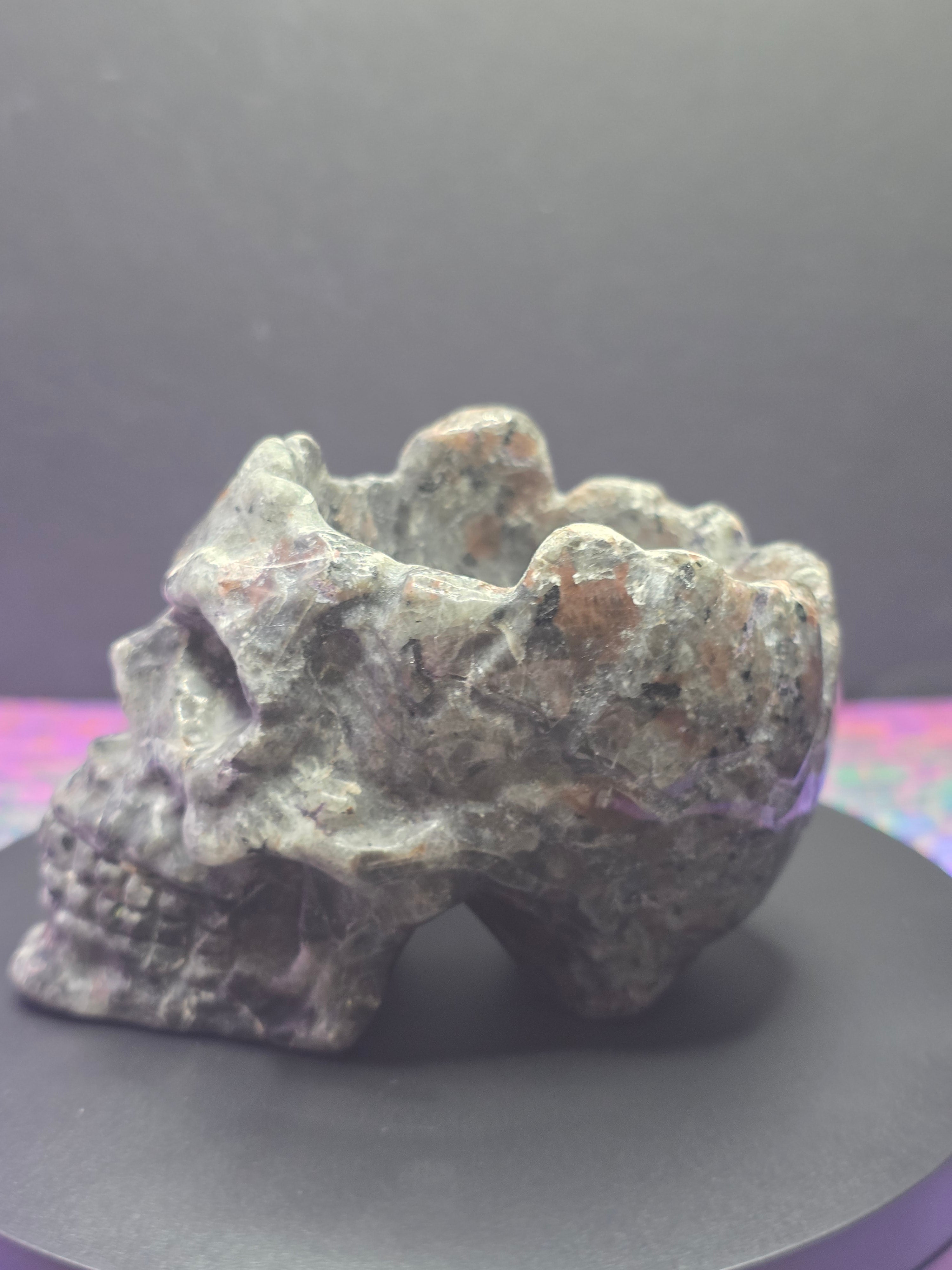 Yooperlite Skull Bowl