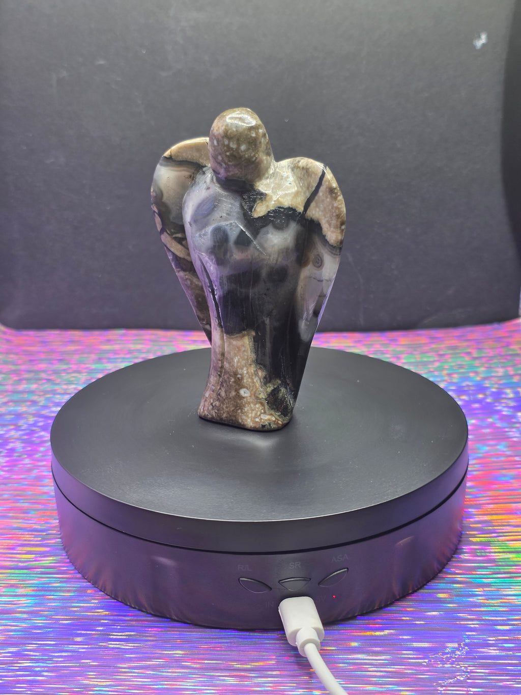 Volcano Agate Angel A Carving